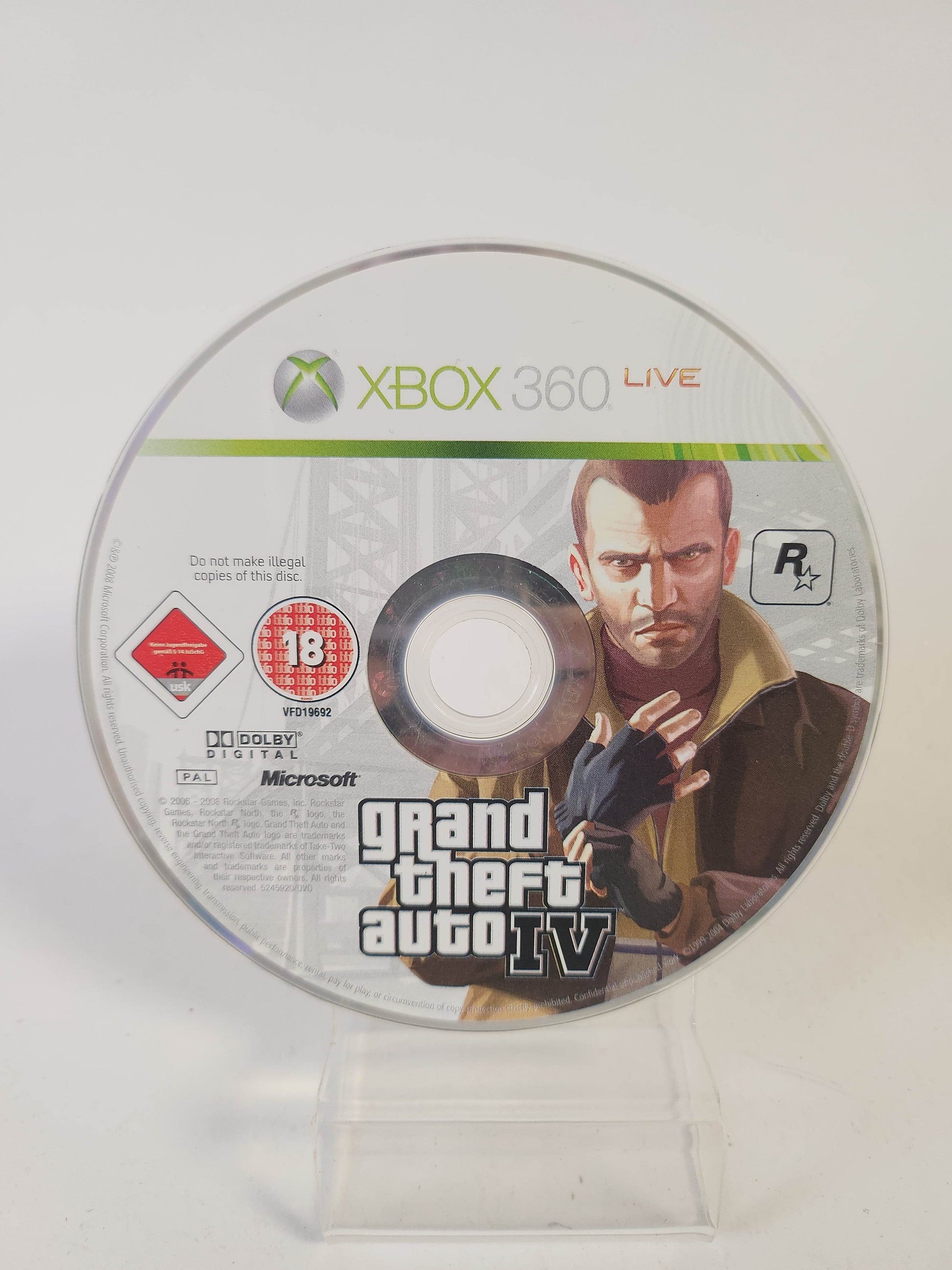 Grand Theft Auto IV (Disc Only) Xbox 360 - Feniks Gameshop