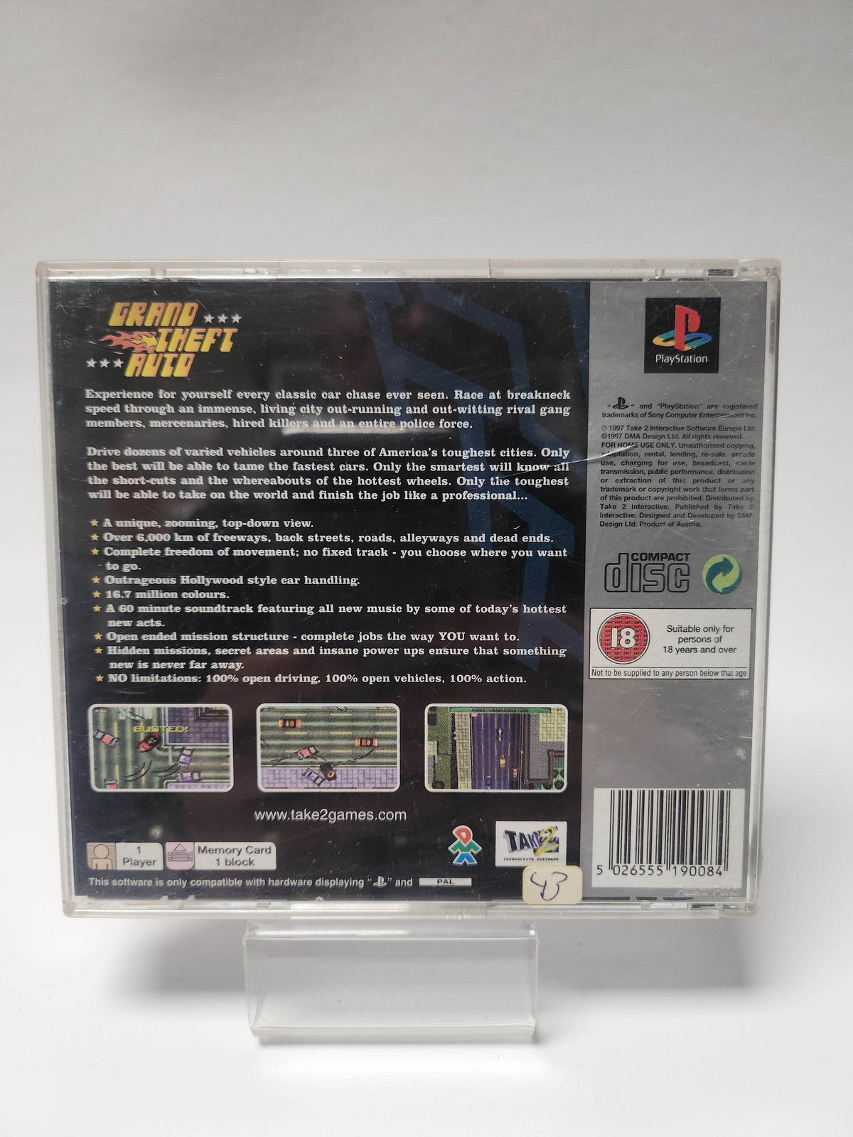 Grand Theft Auto (No Book, No Frontcover, Bad Case) Playstation 1 - Feniks Gameshop
