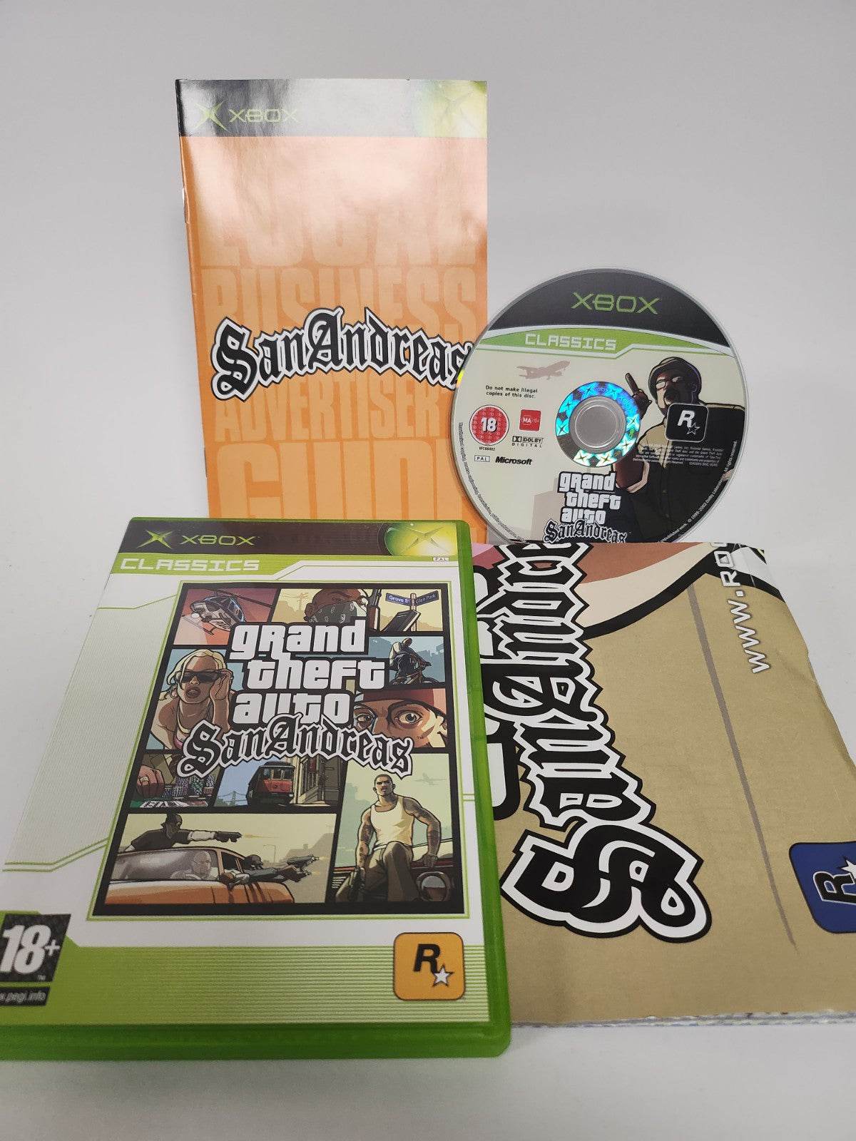 Grand Theft Auto San Andreas Classics Xbox Original - Feniks Gameshop