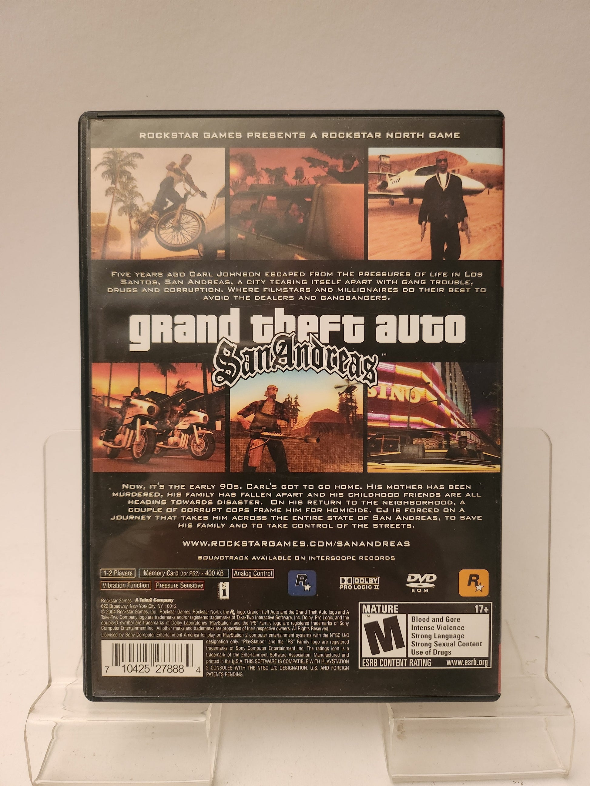 Grand Theft Auto San Andreas NTSC PlayStation 2 - Playstation 2 Games