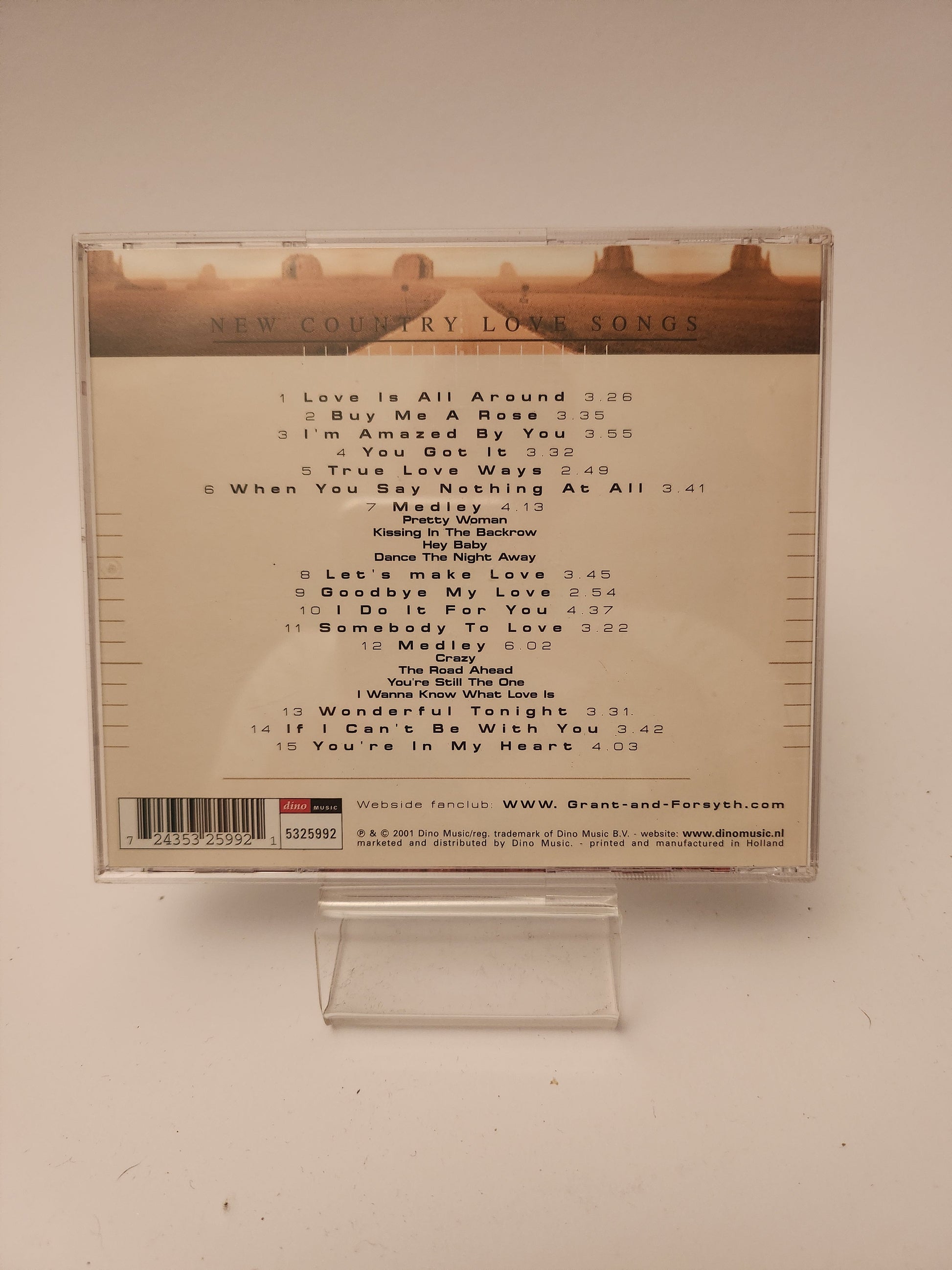 Grant & Forsyth: New Country Love Songs CD - Cd