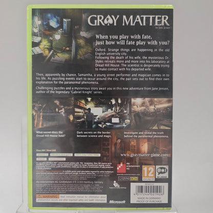 Gray Matter Xbox 360 - Feniks Gameshop
