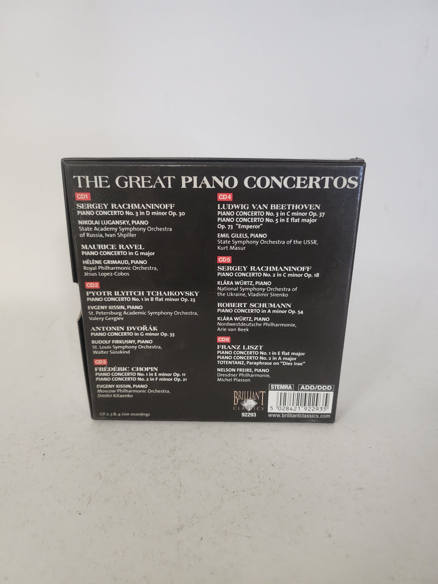 Great Piano Concertos CD Box - Cd