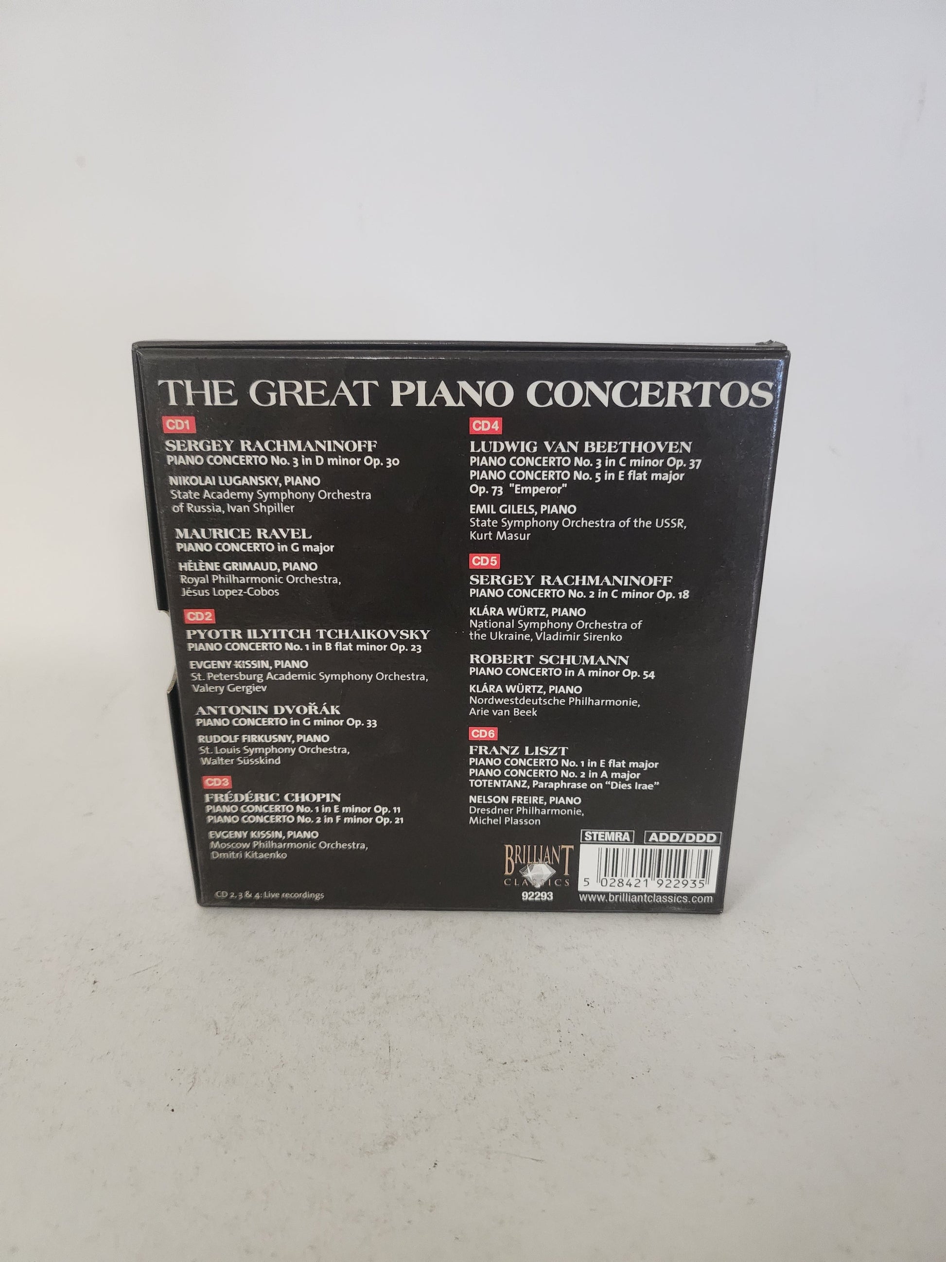 Great Piano Concertos CD Box - Cd