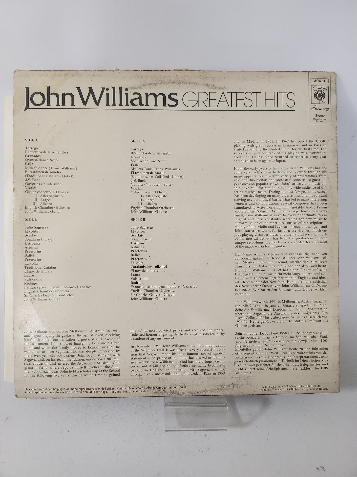 Greatest Hits: John Williams LP Vinyl - Lp Vinyl