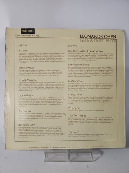 Greatest Hits: Leonard Cohen LP Vinyl - Lp Vinyl