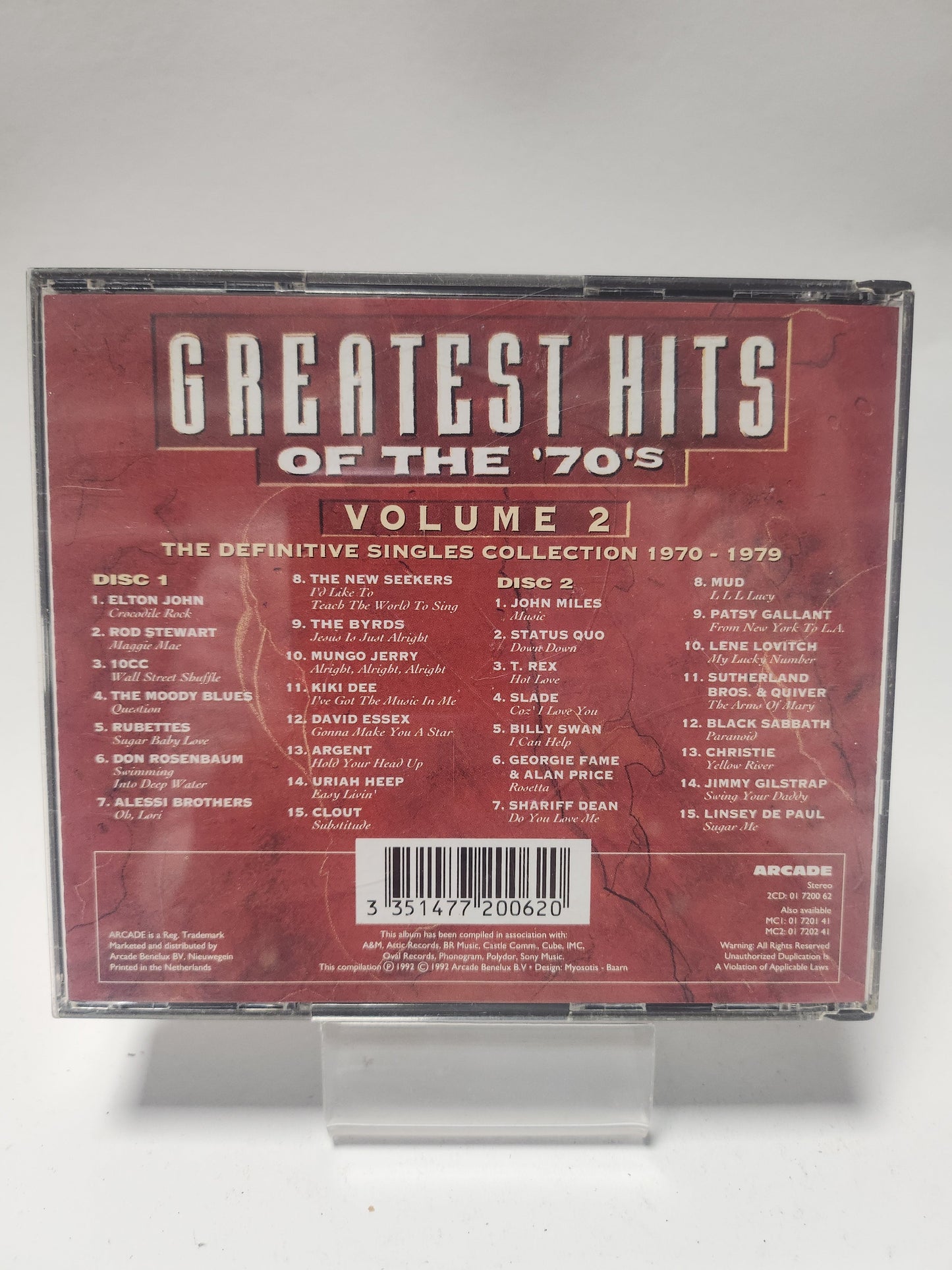Greatest Hits of the 70’s Volume 2 CD Box - Cd