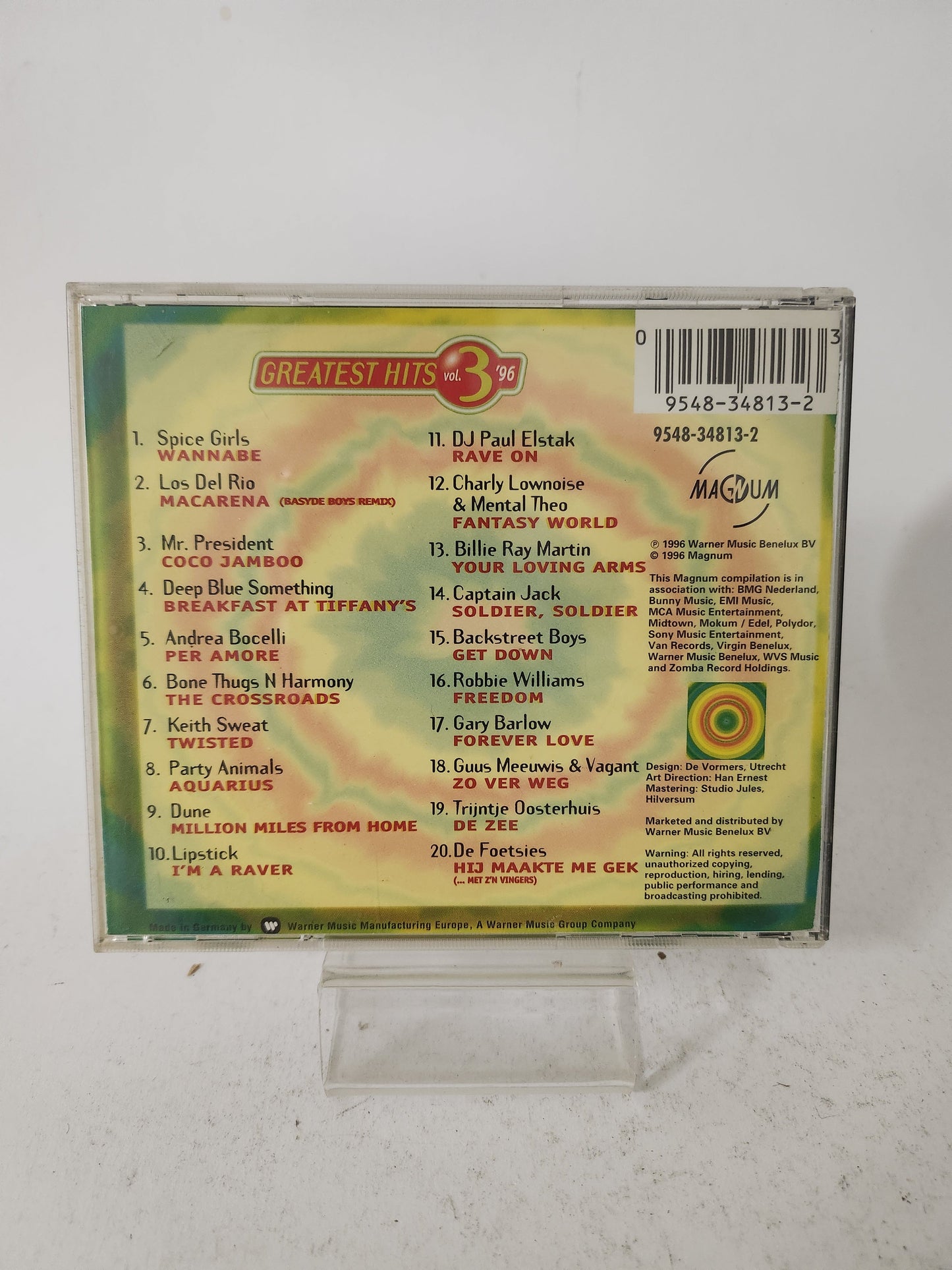 Greatest Hits Vol 3 ’96 CD - Cd