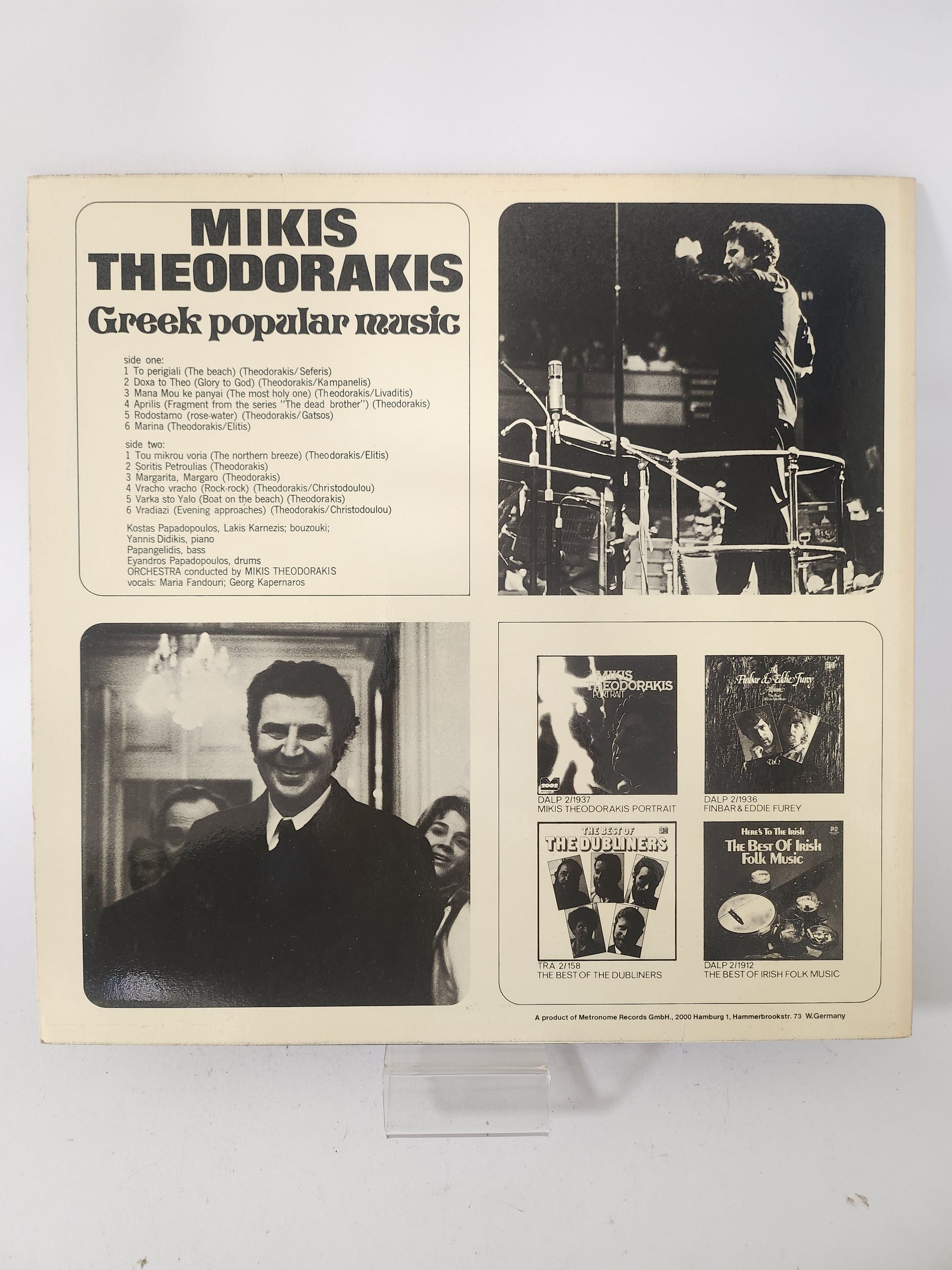 Green Popular Music: Mikos Theodorakis LP Vinyl - Lp Vinyl