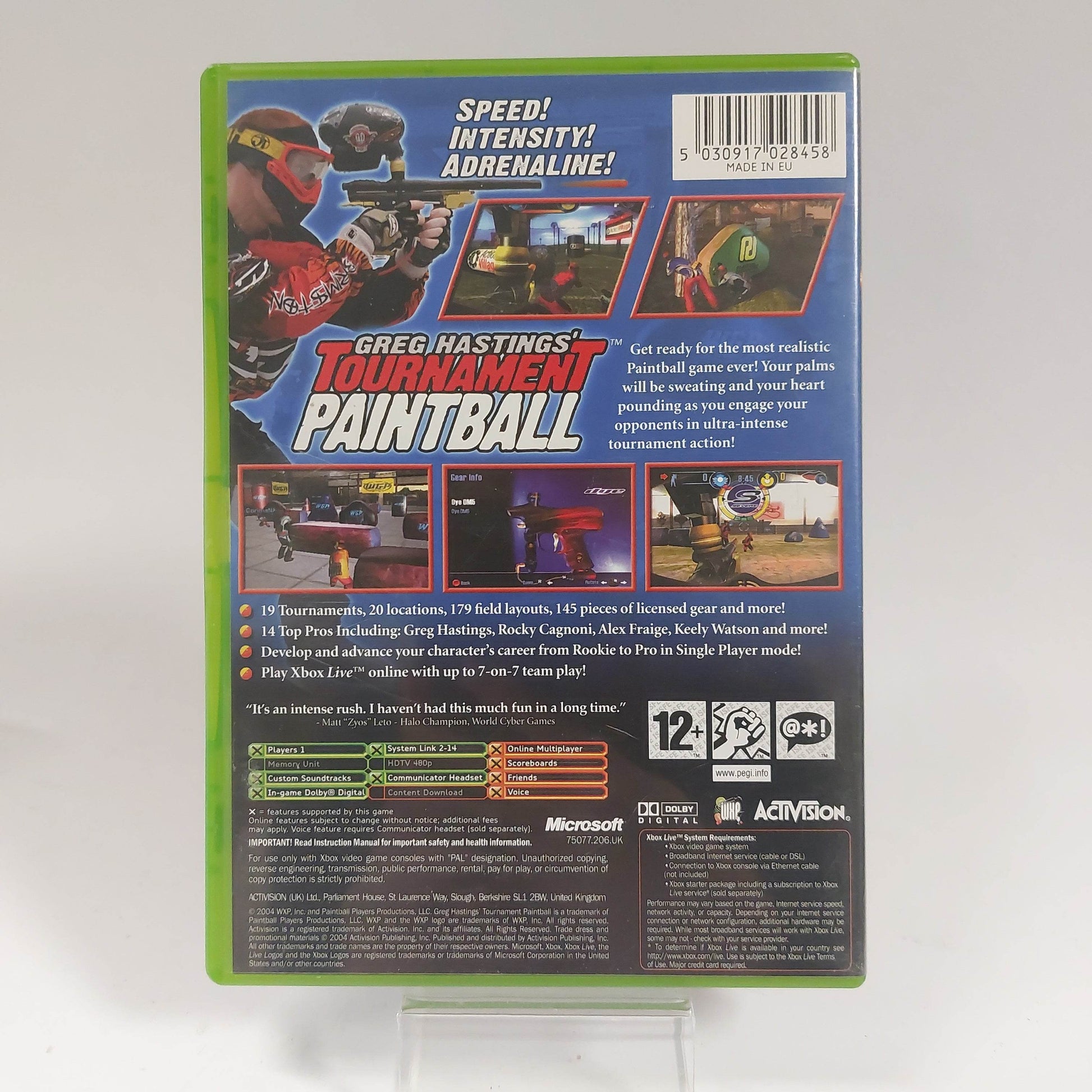 Greg Hasting Tournament Paintball Xbox Original - Feniks Gameshop