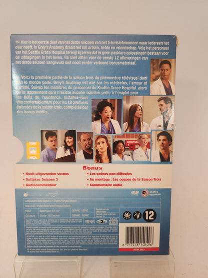 Grey’s Anatomy Seizoen 3 Deel 1 (Episodes 1 tm 12) + Bonus Dvd - Dvd Volwassenen