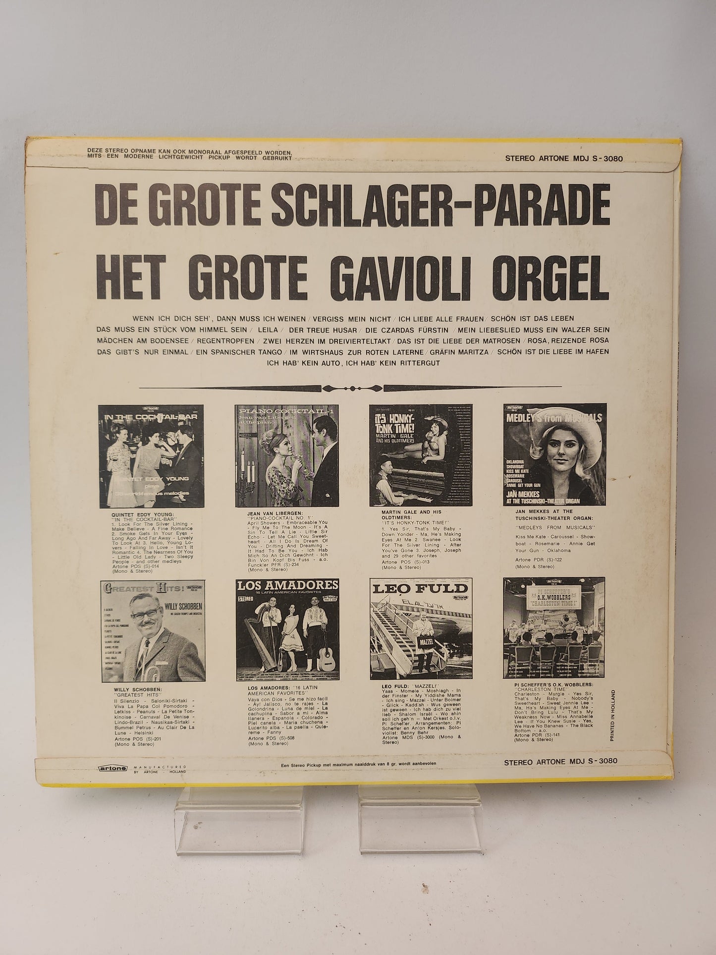 Grote Schlager-Parade: het Grote Gavioli Orgel LP Vinyl - Lp Vinyl