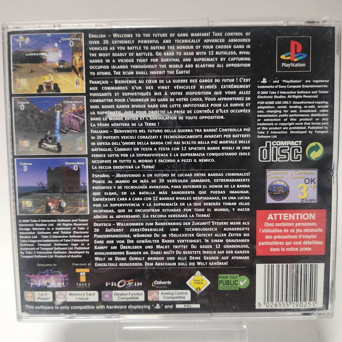 Grudge Warriors (No Book) PlayStation 1 - Feniks Gameshop