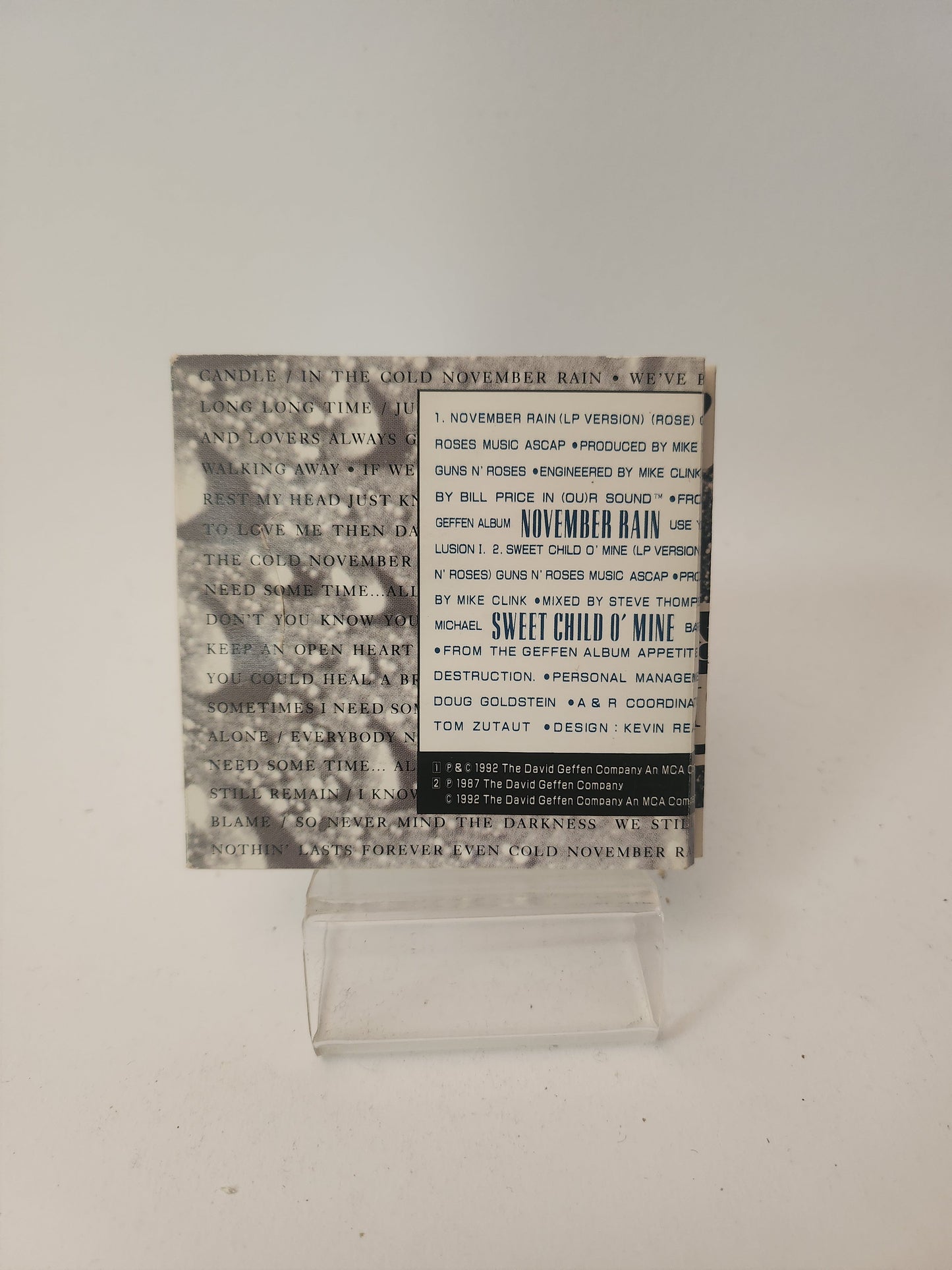 Guns ’n Roses: November Rain Mini CD - CD Single