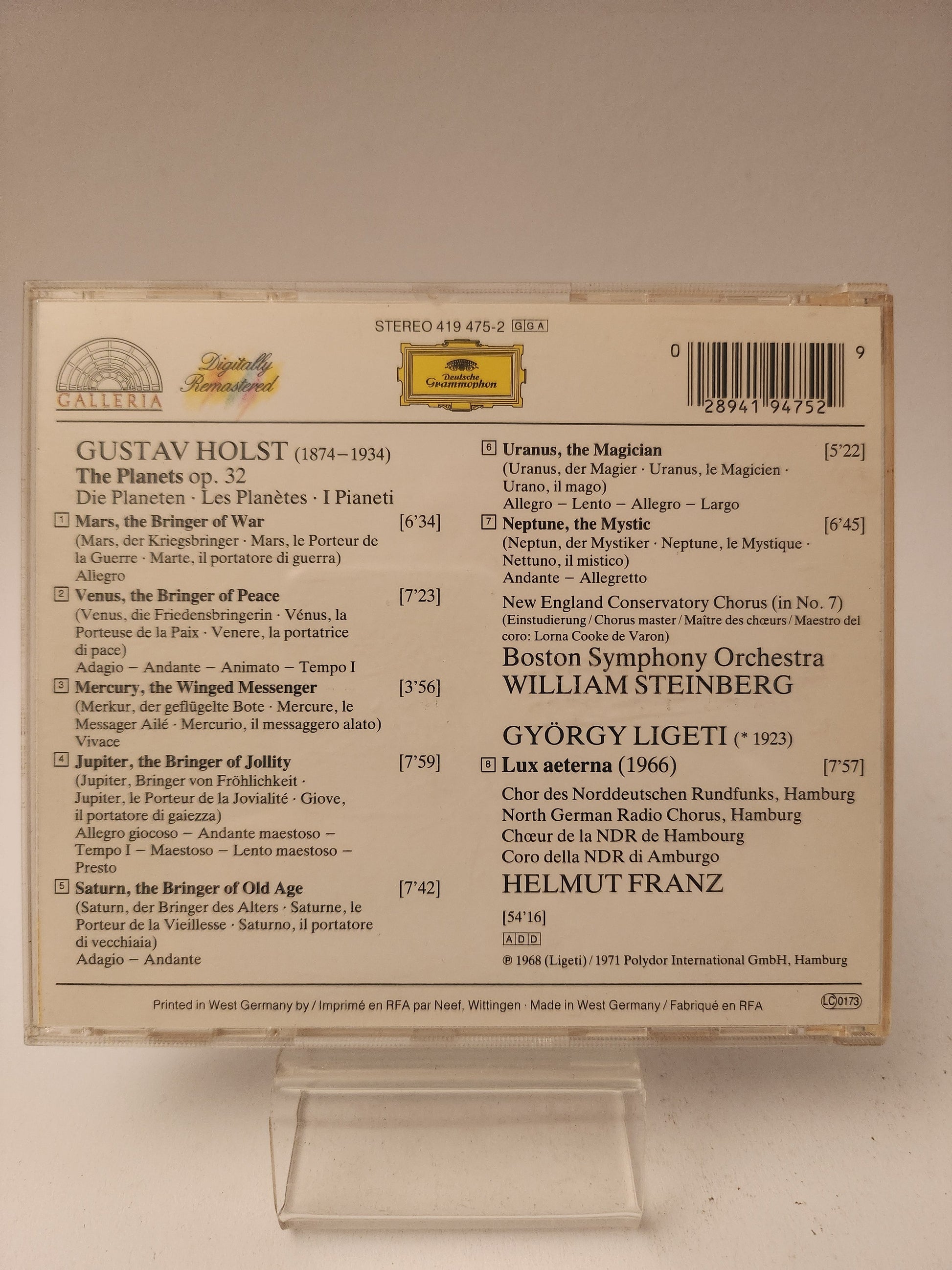 Gustav Holst: the Planets CD - Cd