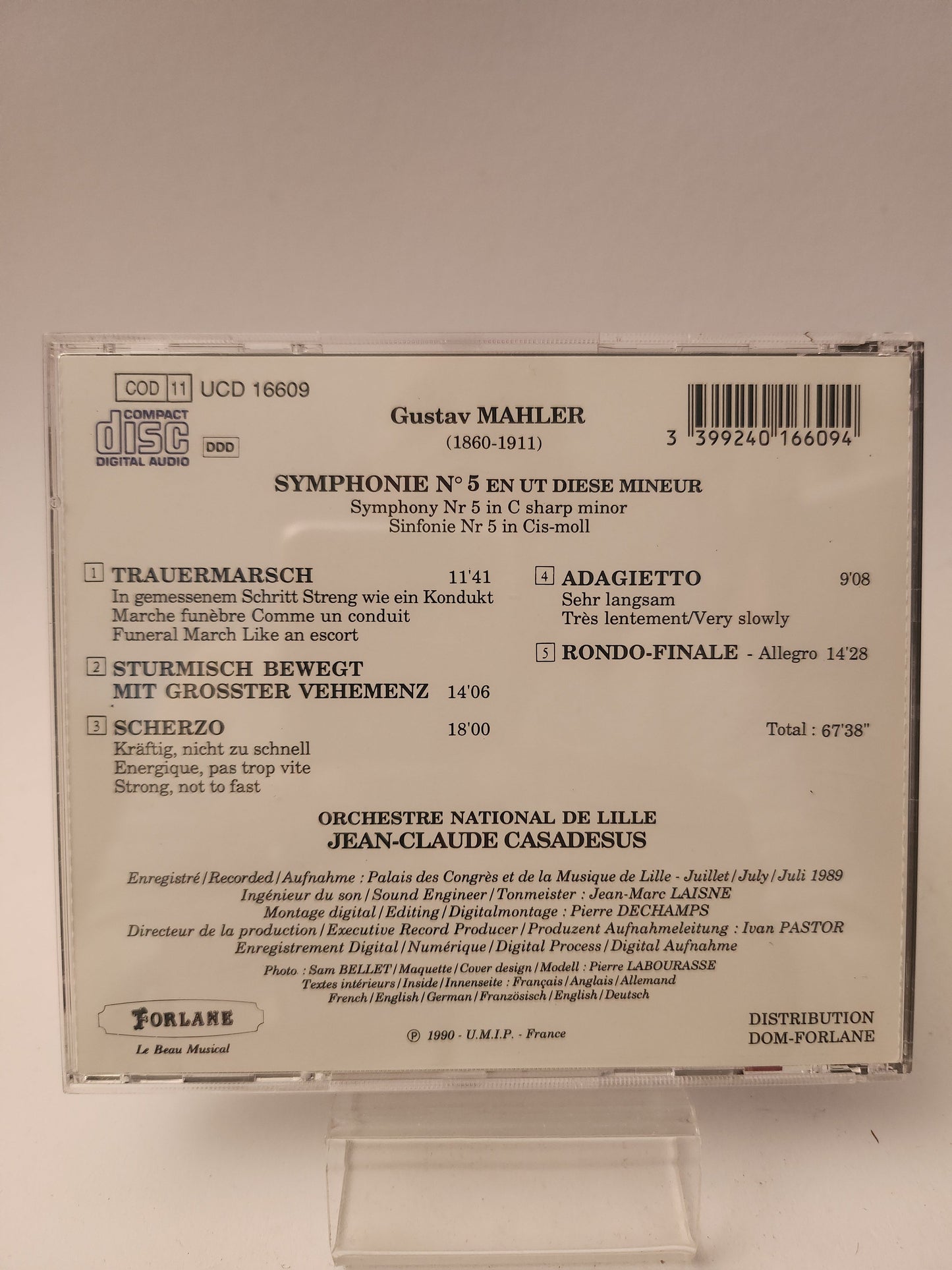 Gustav Mahler: Symphonie No5 CD - Cd