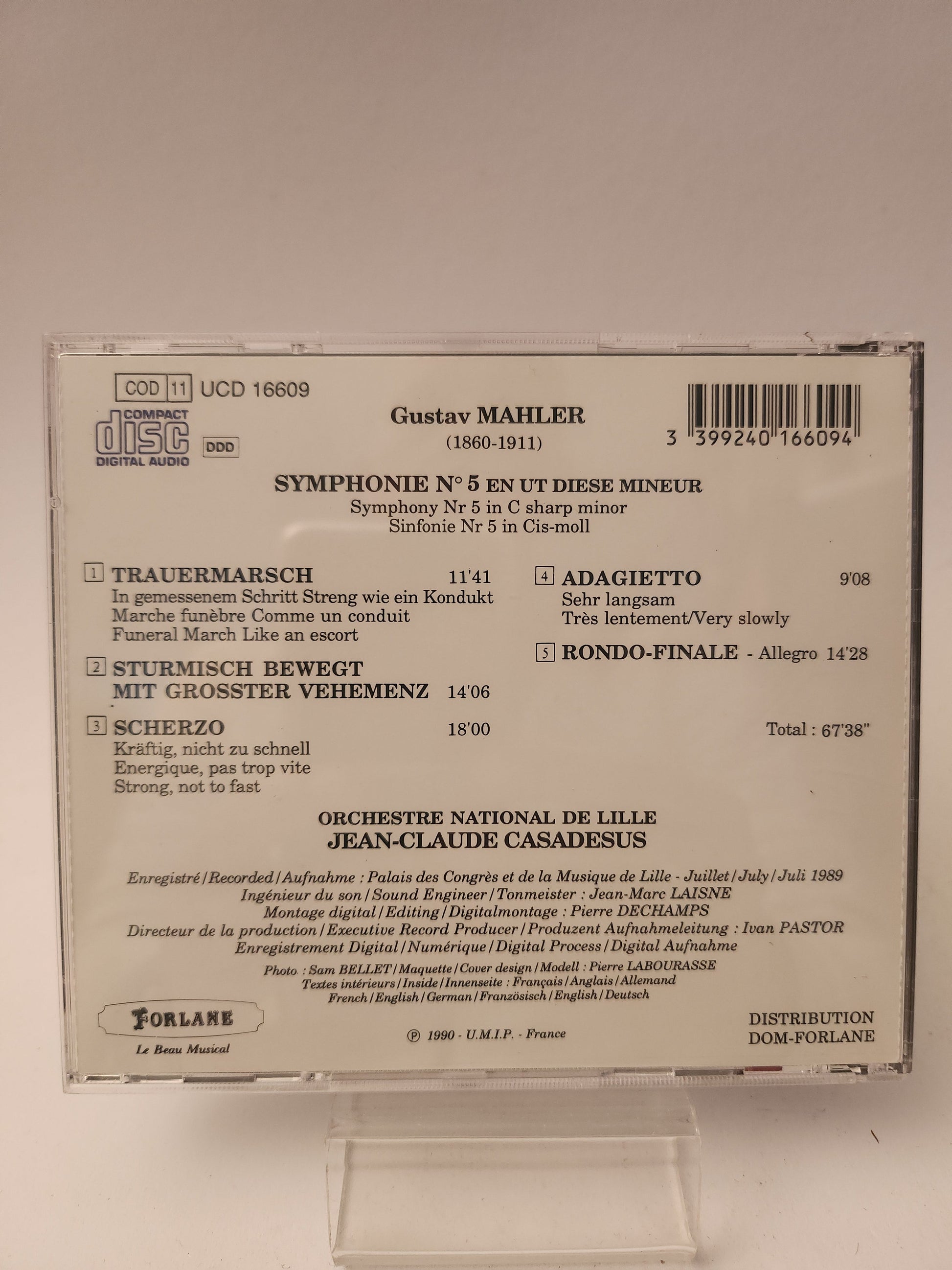 Gustav Mahler: Symphonie No5 CD - Cd