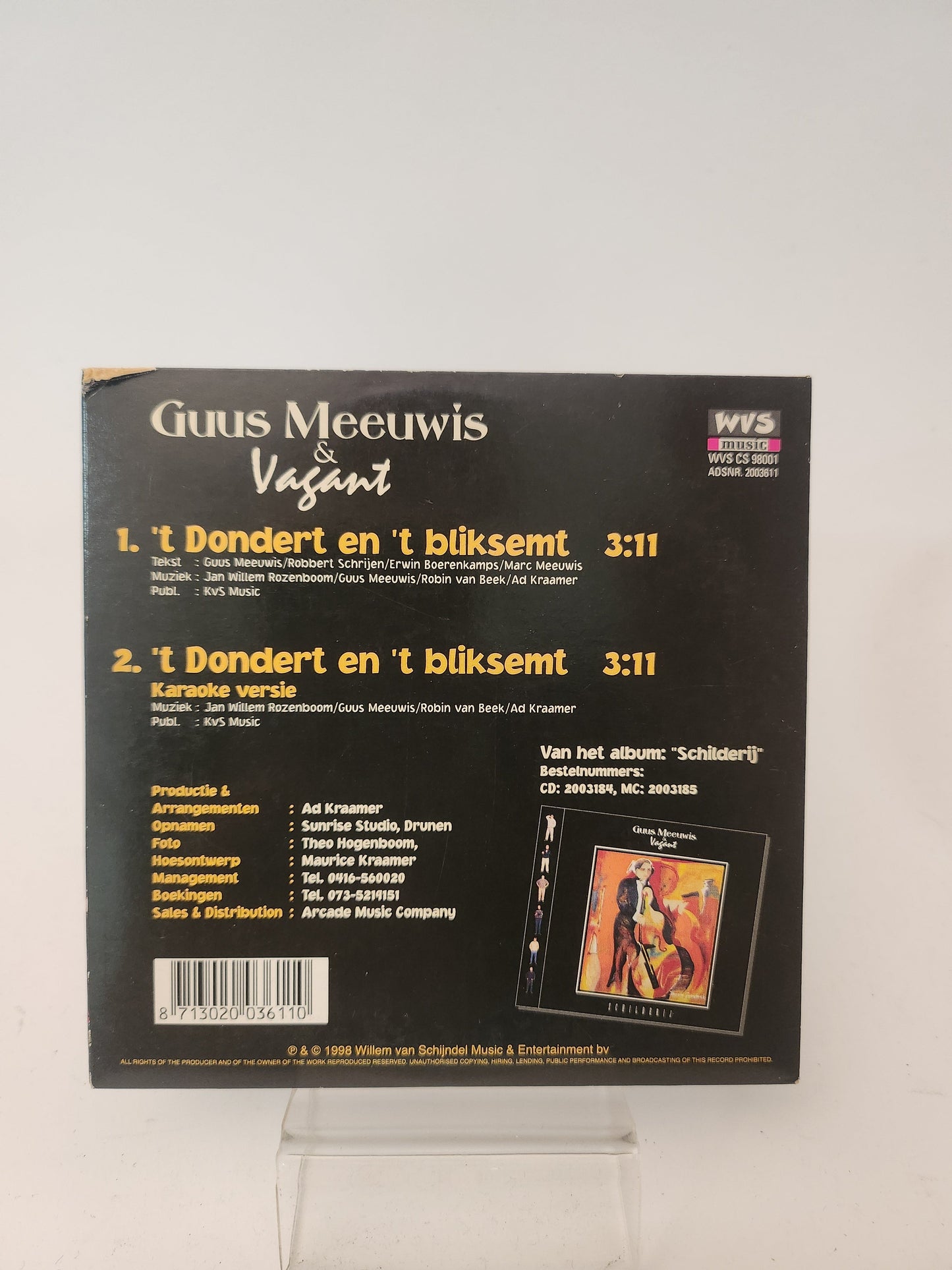 Guus Meeuwis & Vagant: ’t Dondert en ’t Bliksemt CD Single - CD Single
