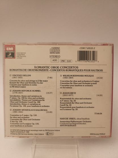 Han de Vries: Romantic Oboe Concertos CD - Cd