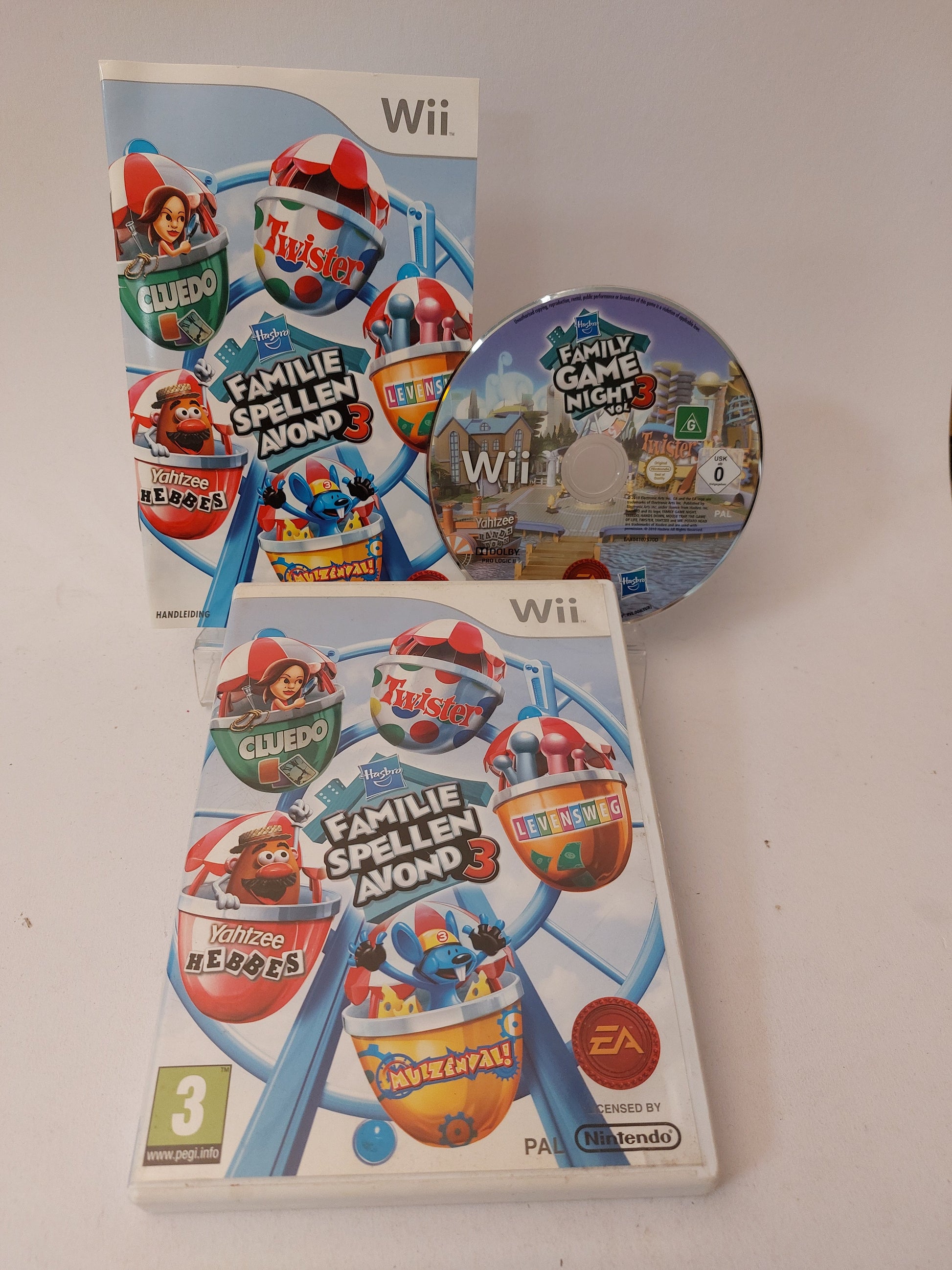 Hasbro Familie Spellen Avond 3 Nintendo Wii - Nintendo Wii Games