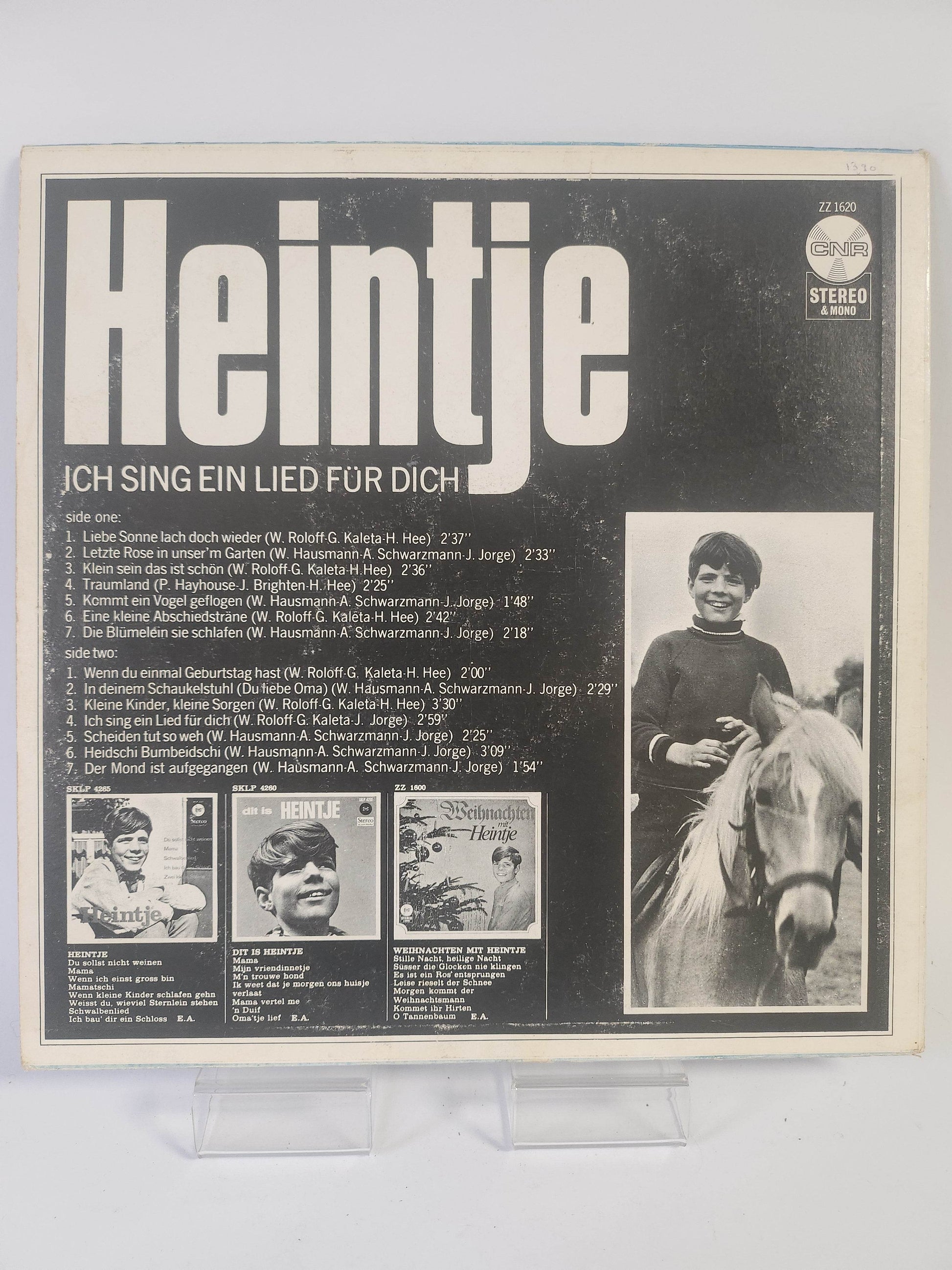 Heintje: Ich Sing ein Lied für Dich LP Vinyl - Feniks Gameshop