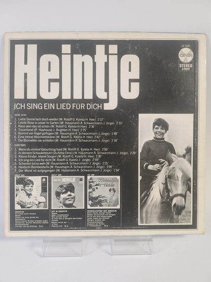 Heintje: Ich Sing ein Lied für Dich LP Vinyl - Feniks Gameshop