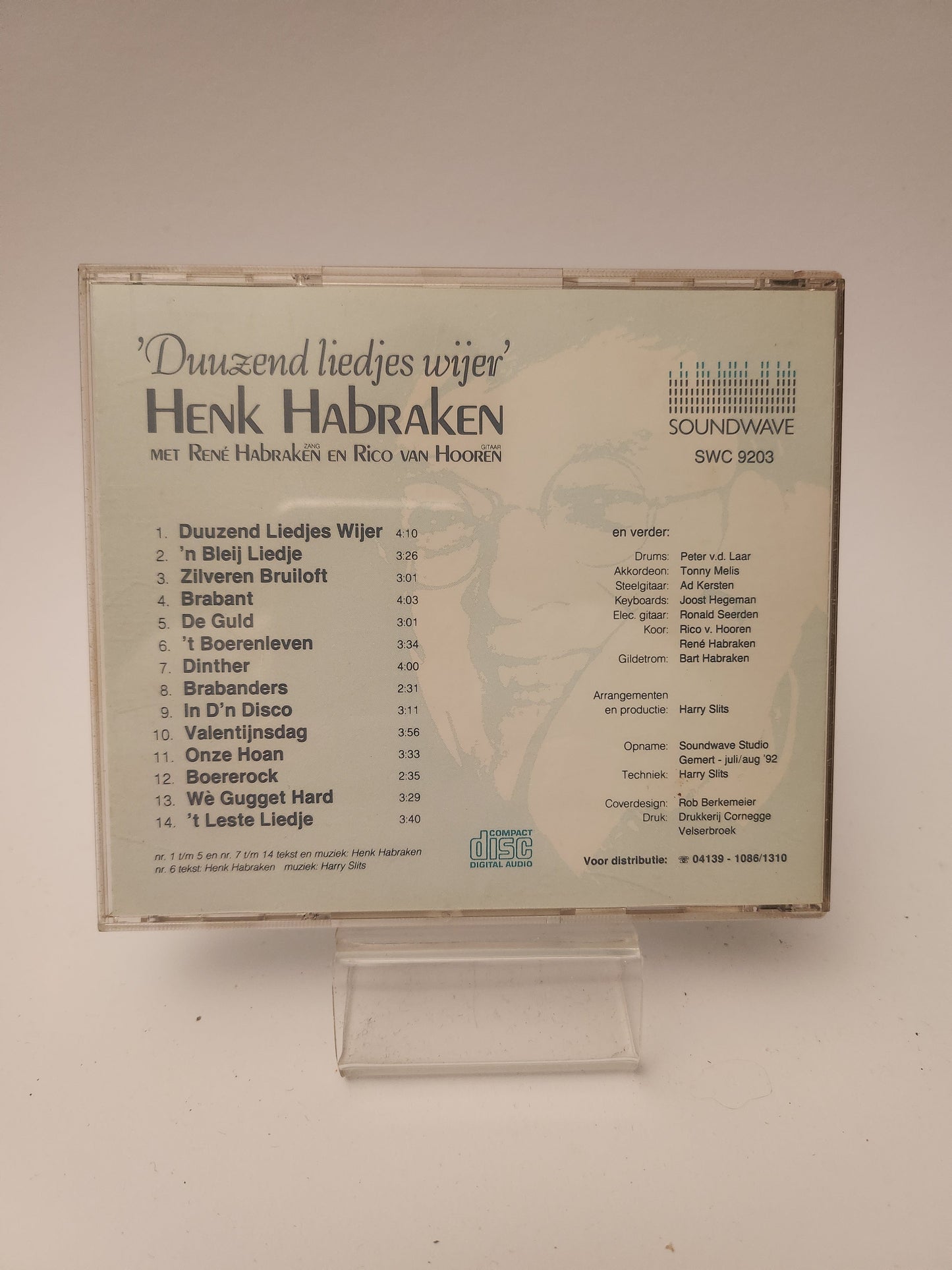 Henk Habraken: Duuzend Liedjes Wijer CD - Cd