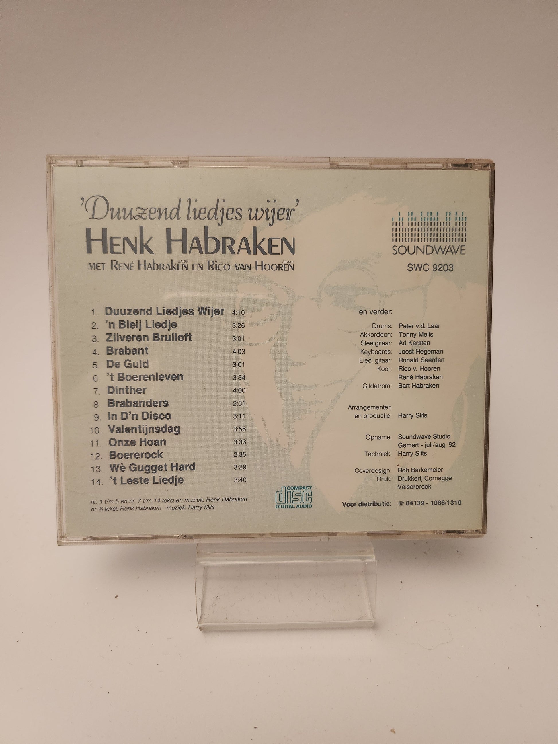Henk Habraken: Duuzend Liedjes Wijer CD - Cd