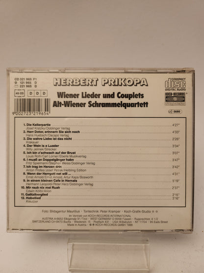 Herbert Prikopa: Wiener Lieder und Couplets CD - Cd