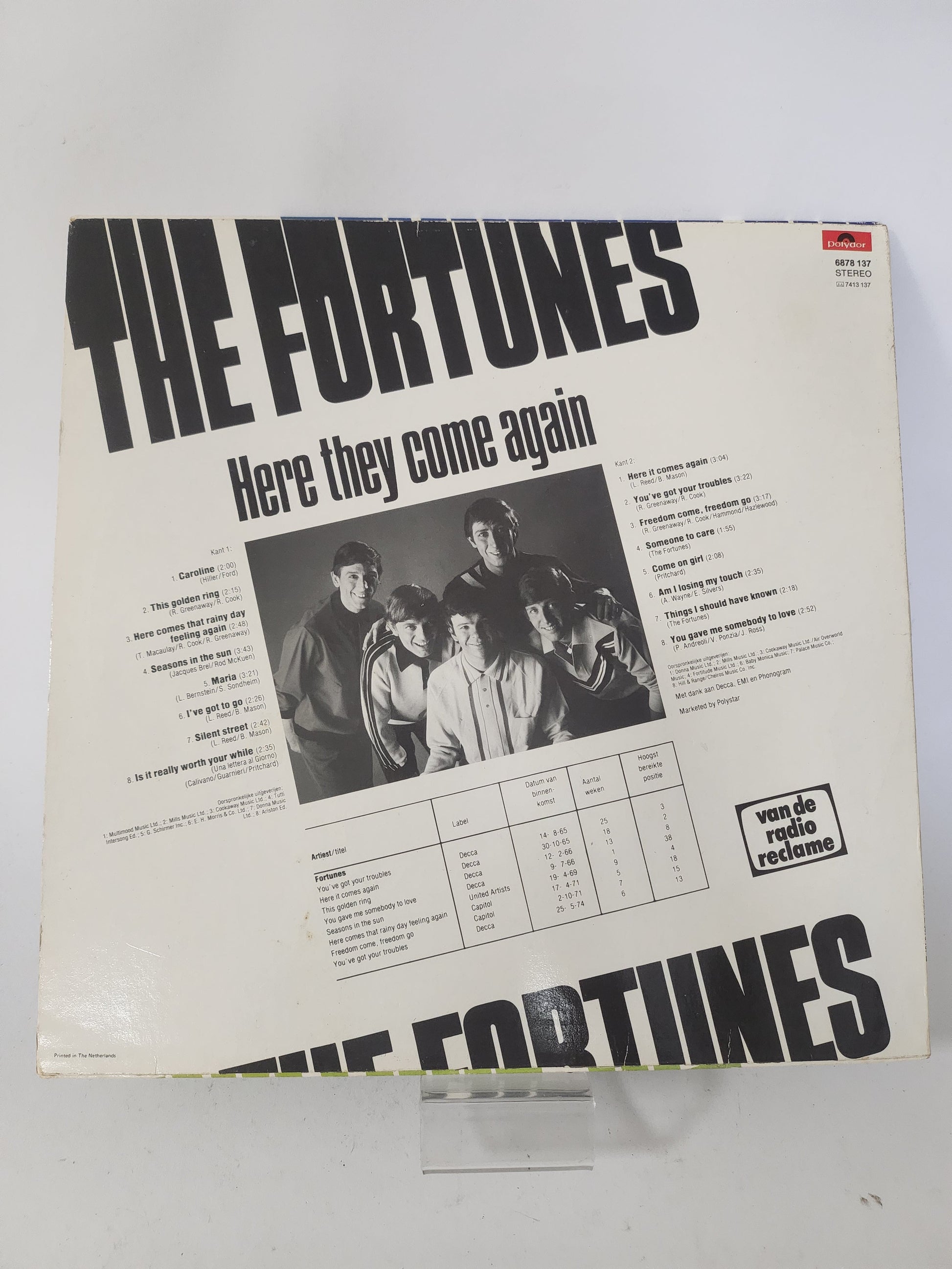 Here They Come Again: The Fortunes LP Vinyl - Lp Vinyl