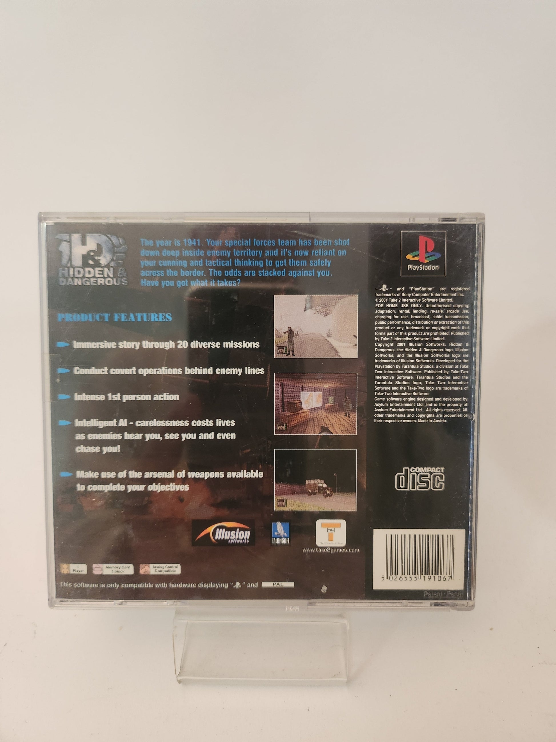 Hidden & Dangerous (No Book) PlayStation 1 - Playstation 1 Games
