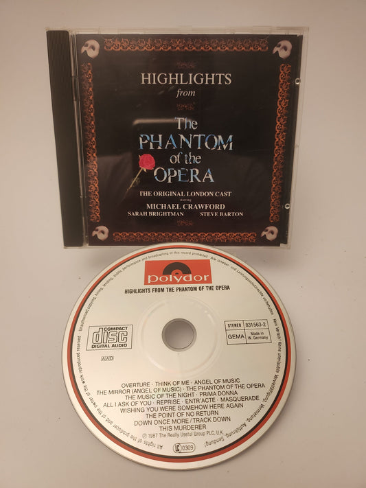 Highlights from the Phantom of the Opera CD - Cd