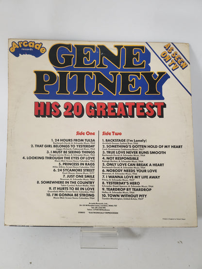 His 20 Greatest: Gene Pitney LP Vinyl - Lp Vinyl