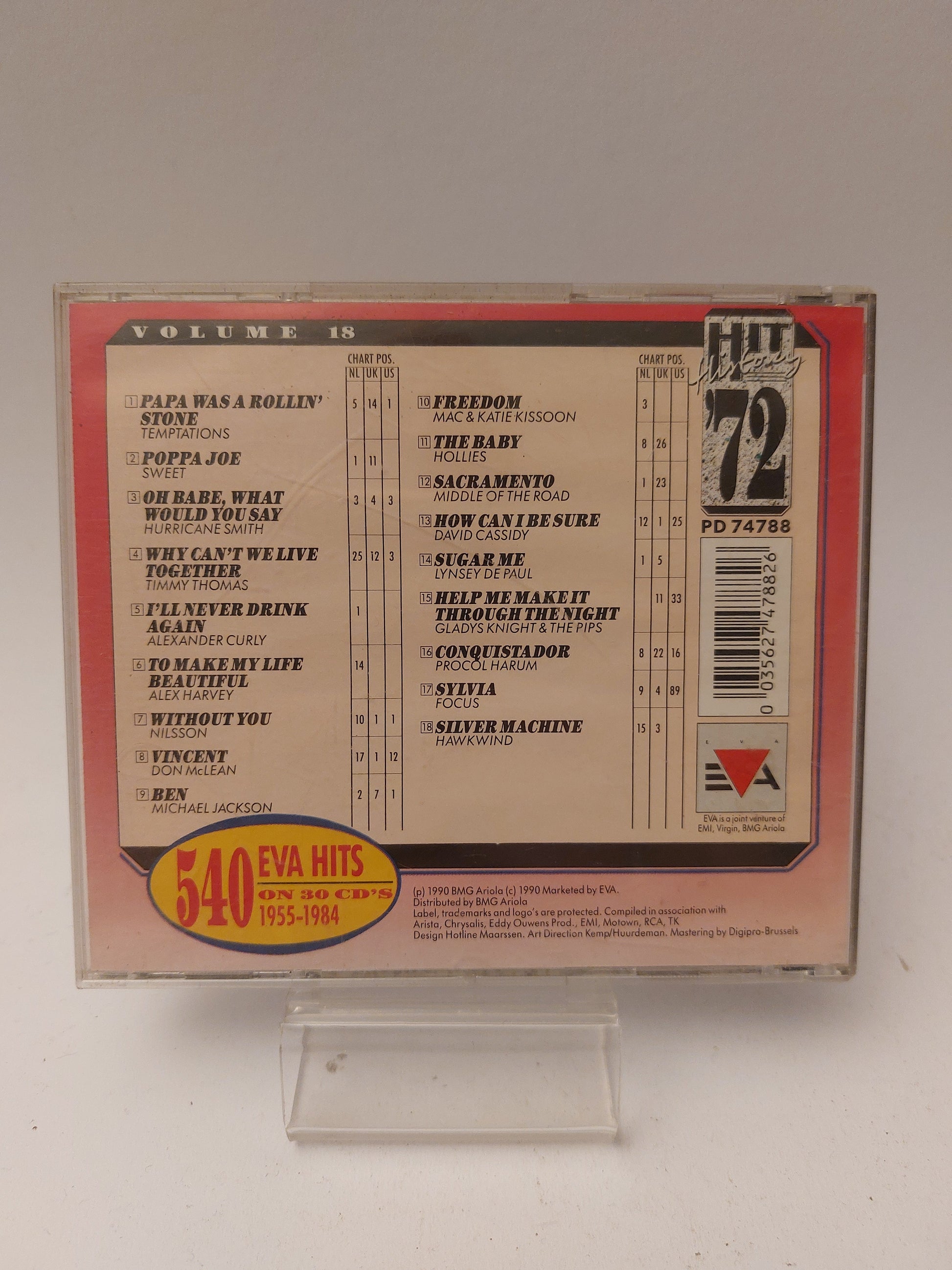 Hit History ’72 Volume 18 CD - Cd