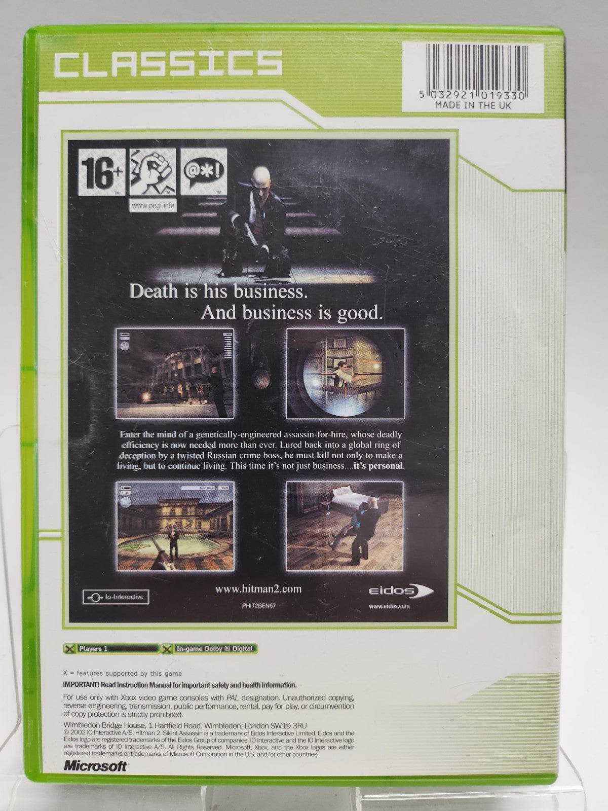Hitman 2 Silent Assassin Classics Xbox Original - Feniks Gameshop