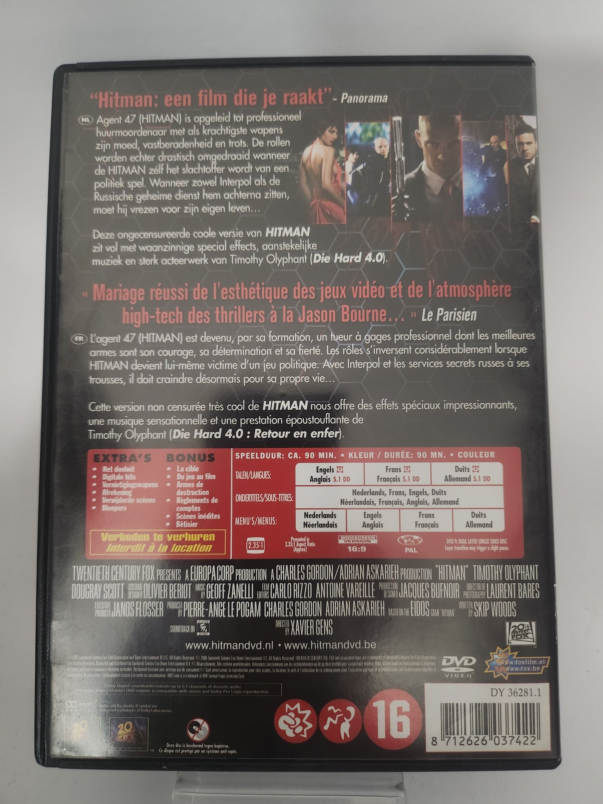 Hitman Extended Edition DVD - Dvd Volwassenen