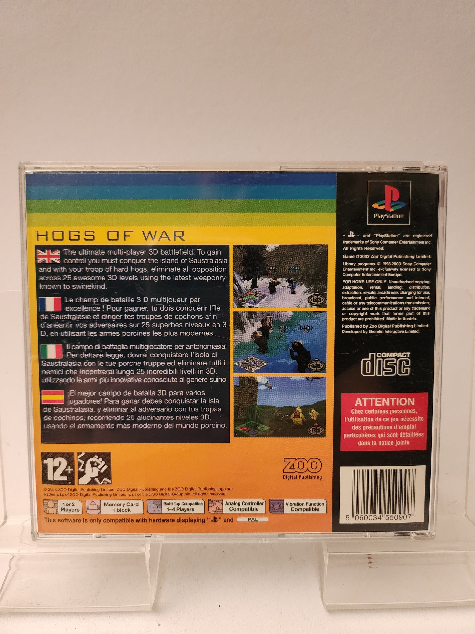 Hogs of War Playstation 1 - Playstation 1 Games