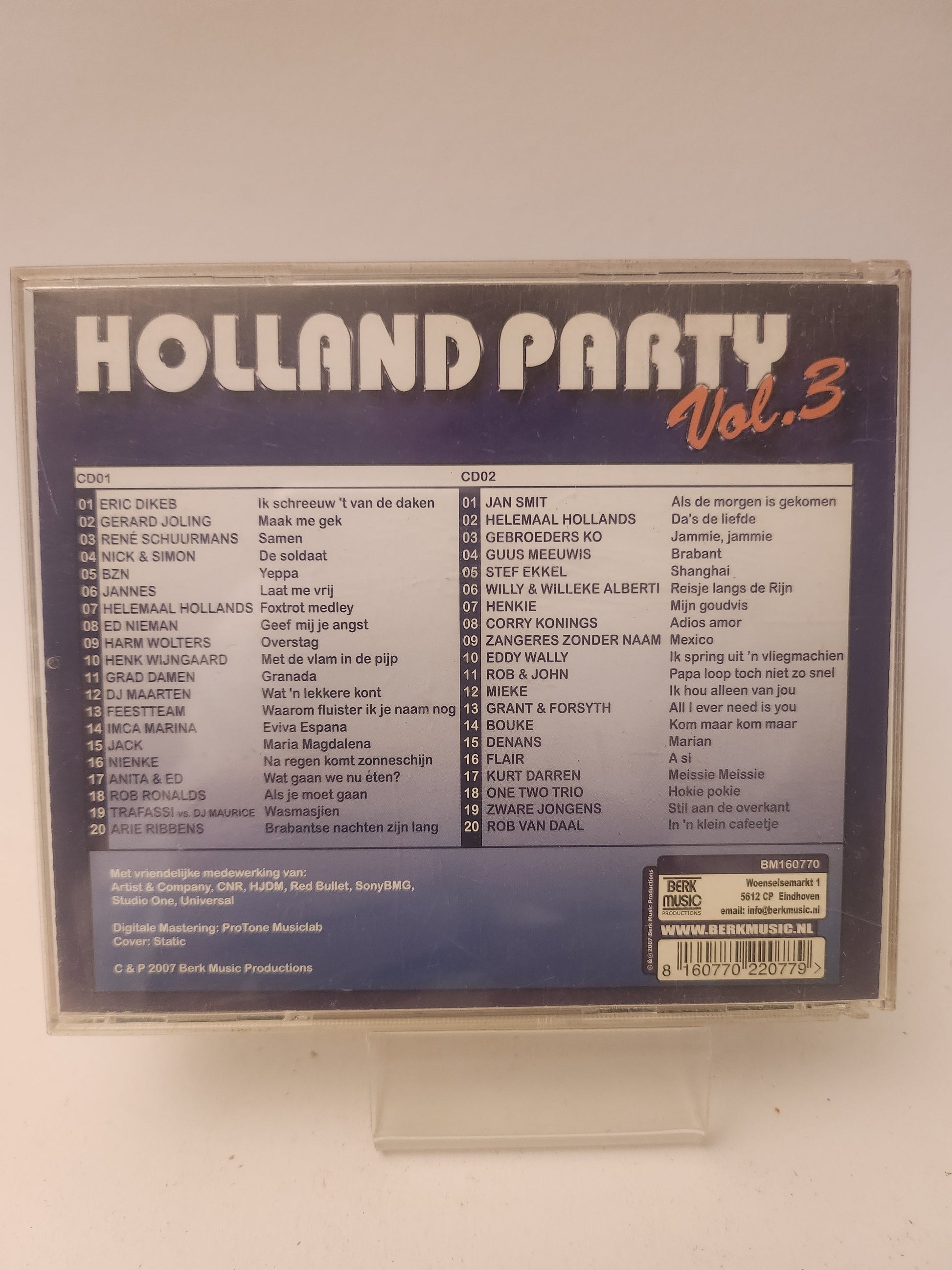 Holland Party Volume 3 CD - Cd