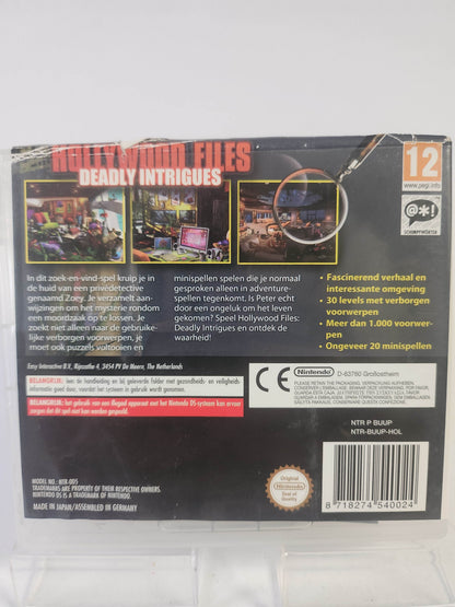 Hollywood Files Deadly Intrigues Nintendo DS - Feniks Gameshop