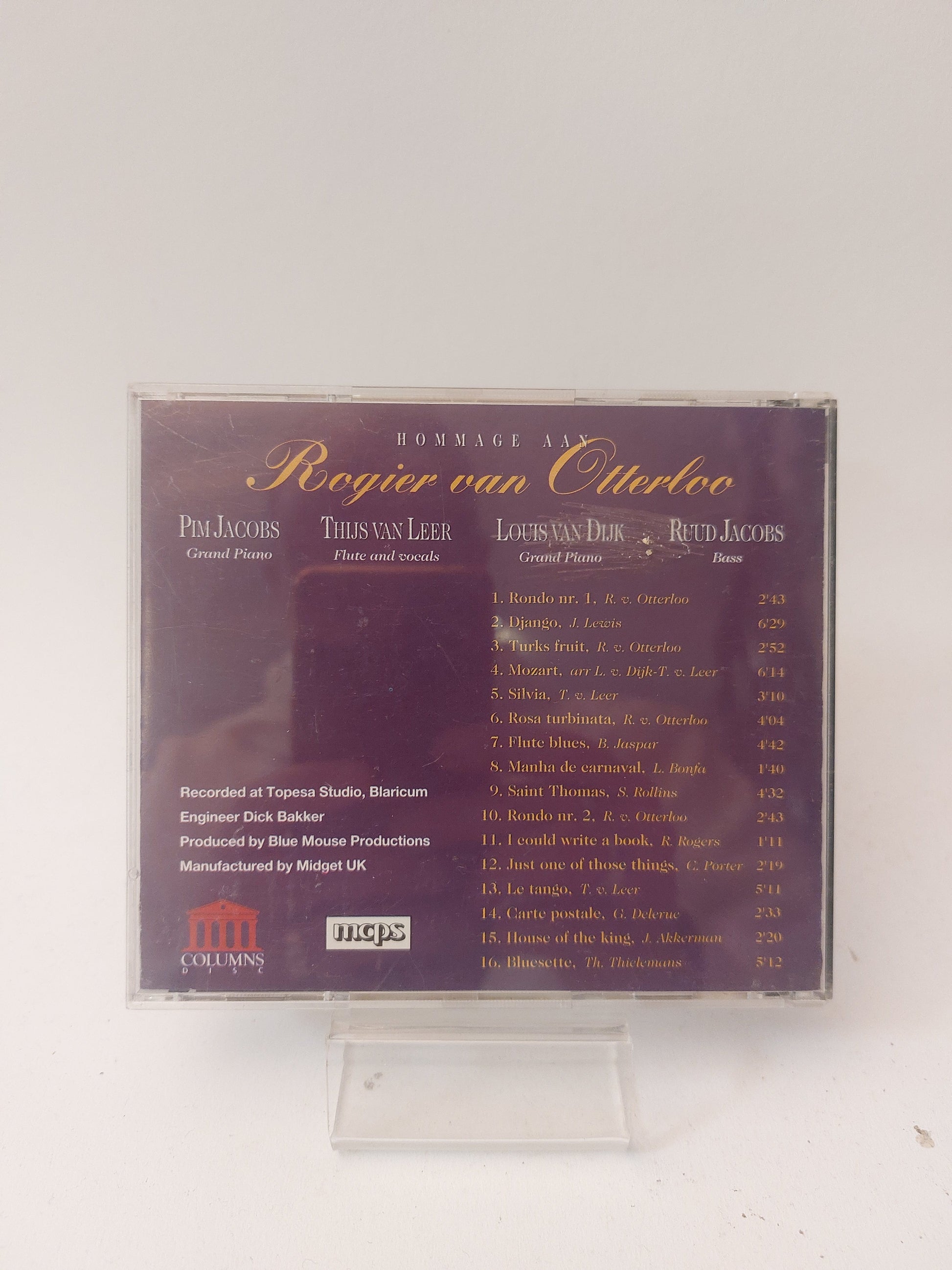 Hommage aan Rogier van Otterloo CD - Cd