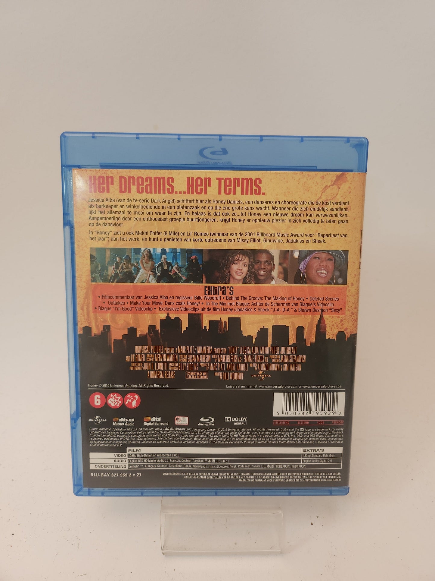 Honey Blu-Ray Jessica Alba Hip-Hop Dansfilm - Blu-Ray