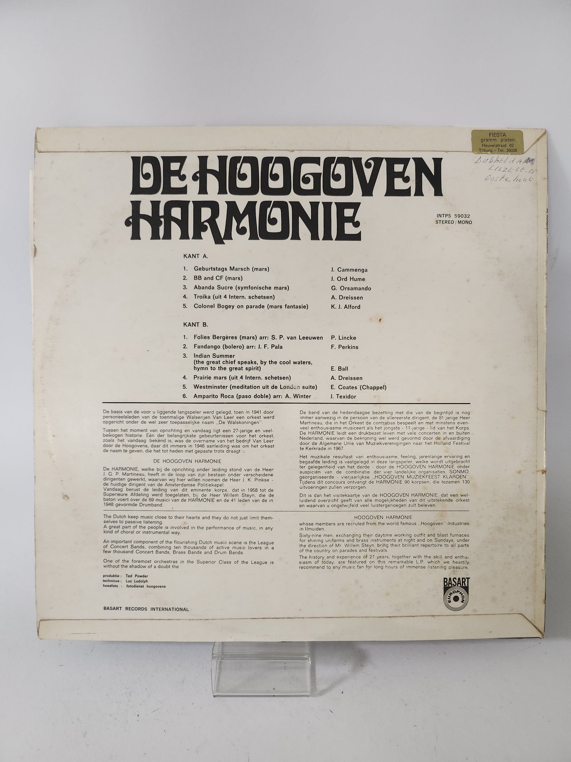 Hoogoven Harmonie LP Vinyl - Lp Vinyl