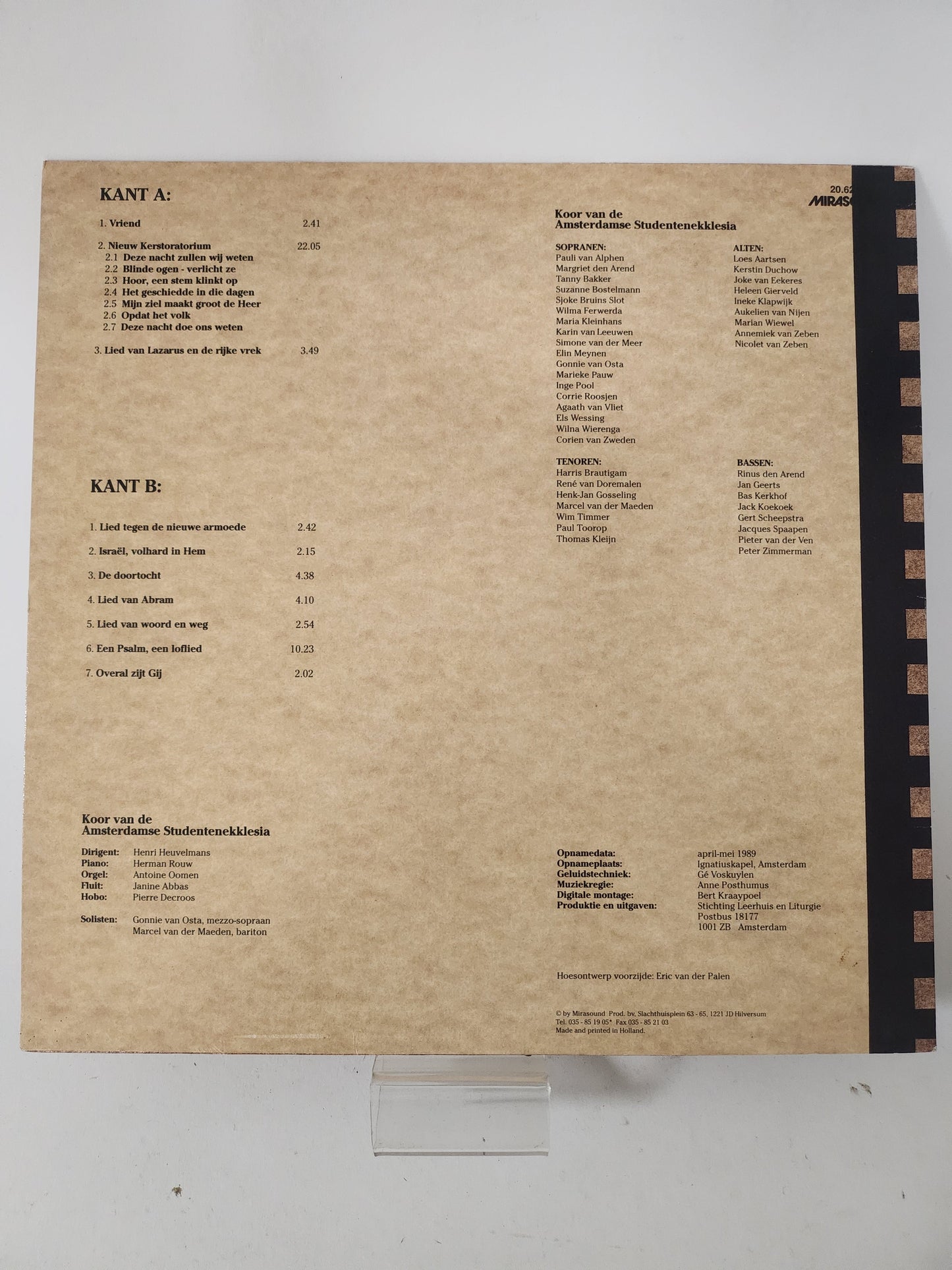 Hoor een Stem Klinkt op: Huub Oosterhuis & Antoine Oomen LP Vinyl - Lp Vinyl