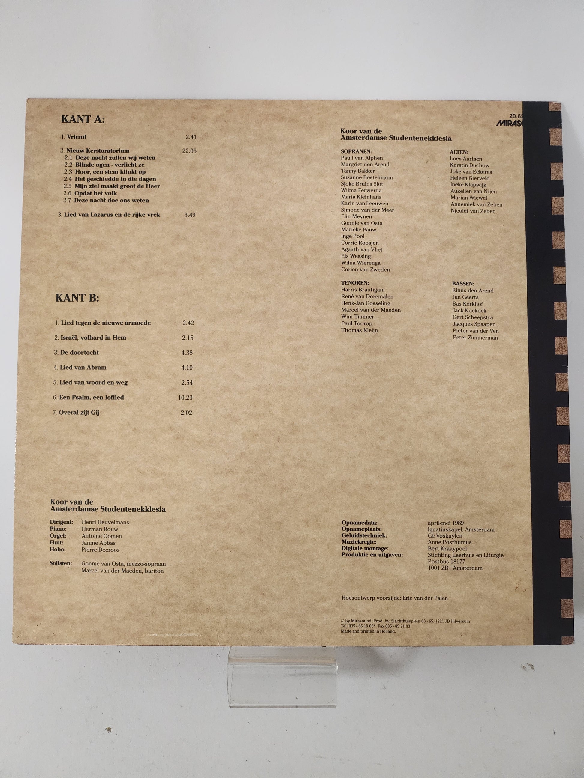 Hoor een Stem Klinkt op: Huub Oosterhuis & Antoine Oomen LP Vinyl - Lp Vinyl
