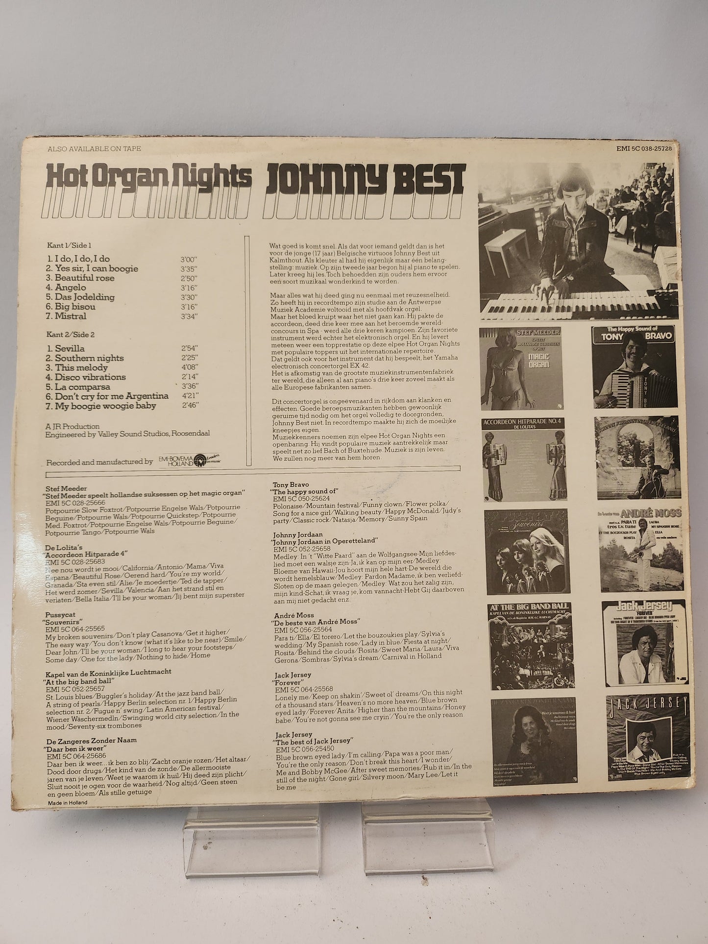 Hot Organ Nights: Johnny Best LP Vinyl - Lp Vinyl