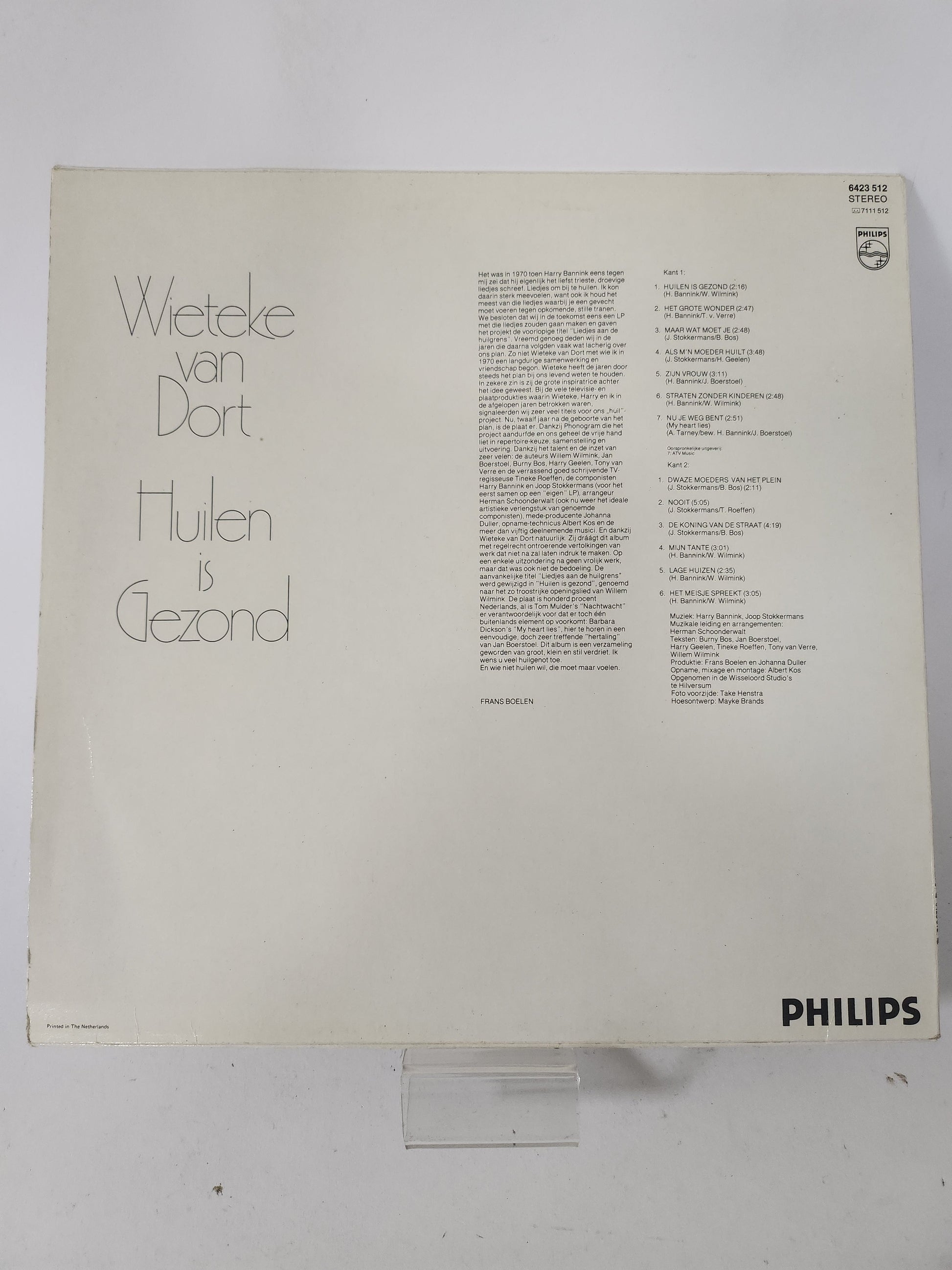 Huilen is Gezond: Wieteke van Dort LP Vinyl - Lp Vinyl
