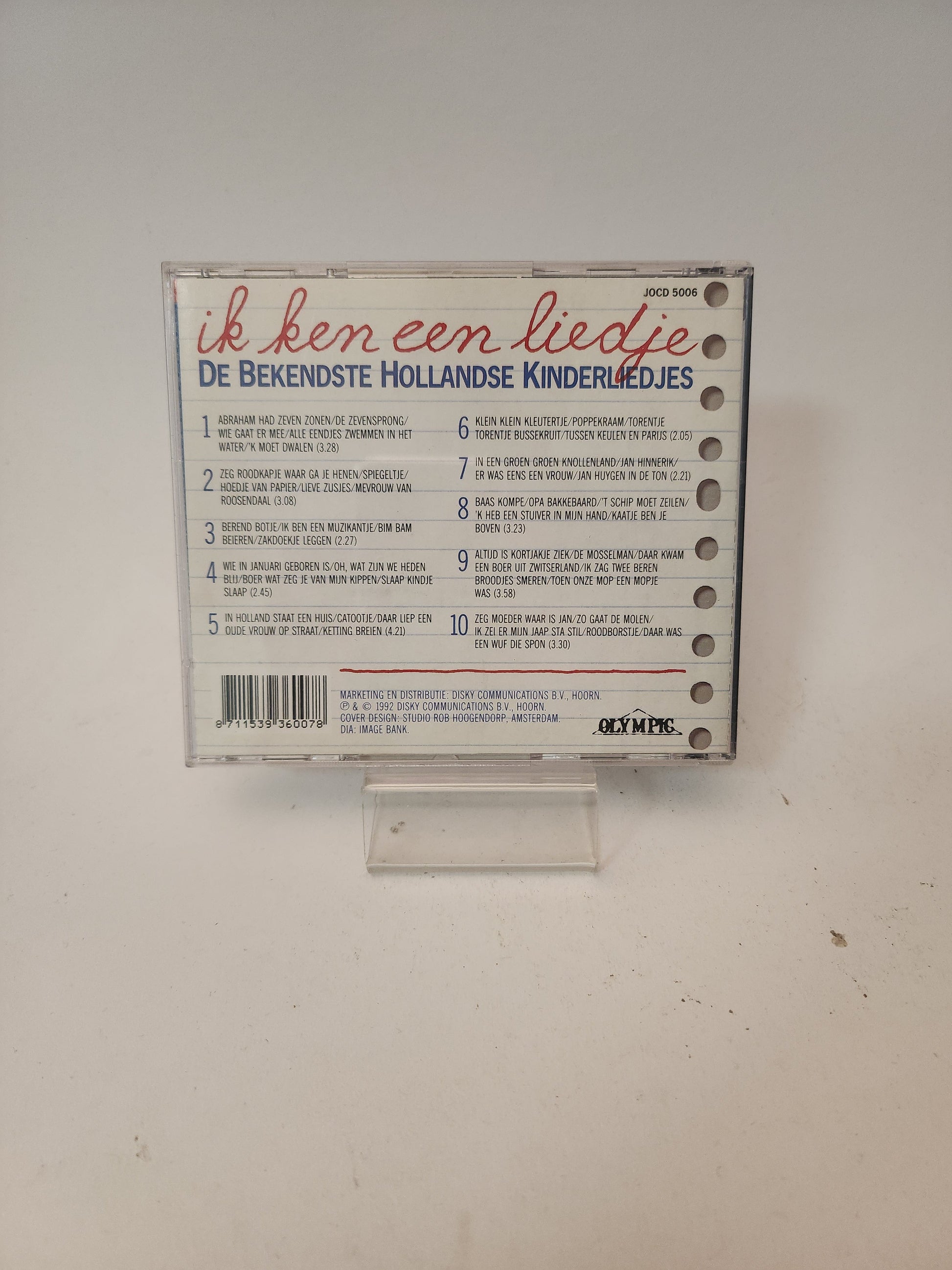 Ik Ken een Liedje: de Bekendste Hollandse Kinderliedjes Deel 1 CD - Cd
