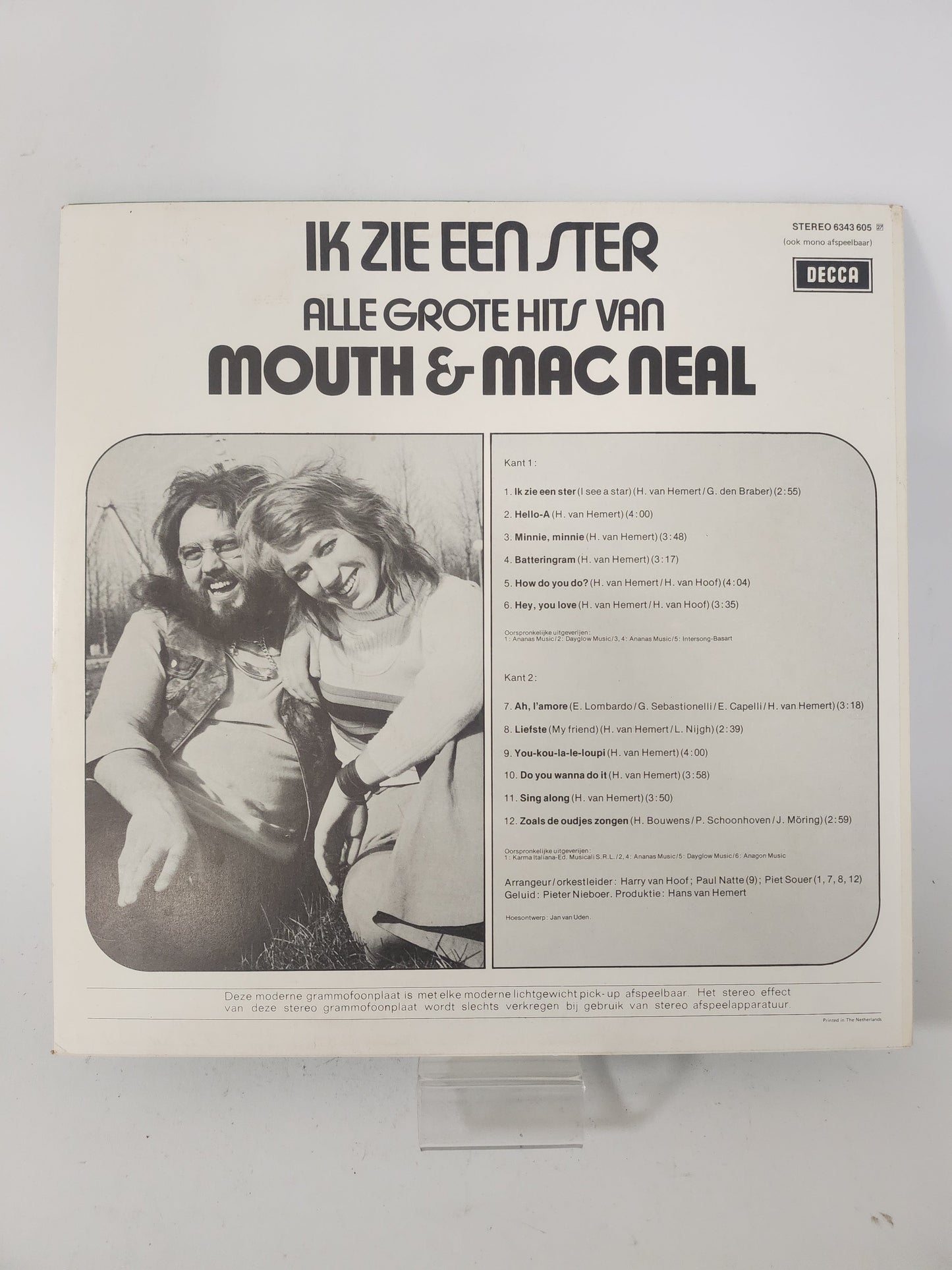 Ik Zie een Ster: Alle Grootste Hits van Mouth & Mac Neal LP Vinyl - Lp Vinyl
