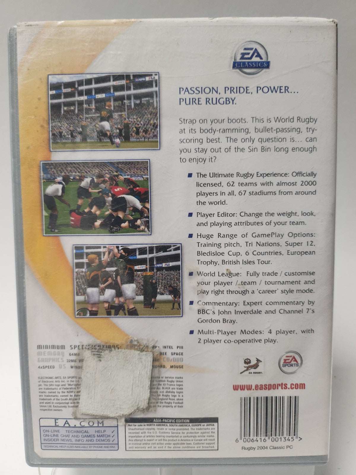 EA Sports Rugby 2004 (No Book) PC