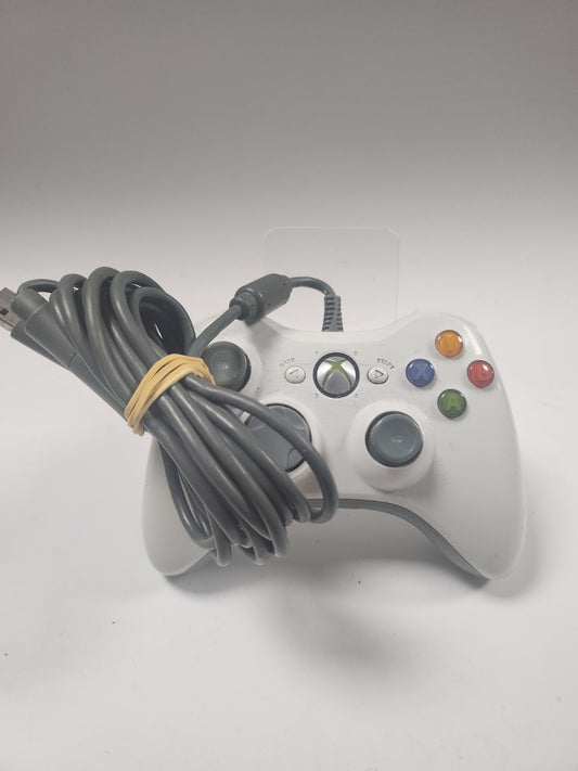 Weiß/Grau Original kabelgebundener Controller Xbox 360